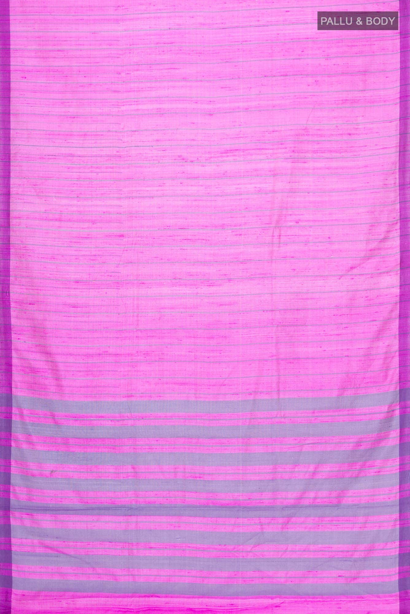 Amisha-Pink Bhagalpuri Tussar Silk Saree - Image 4