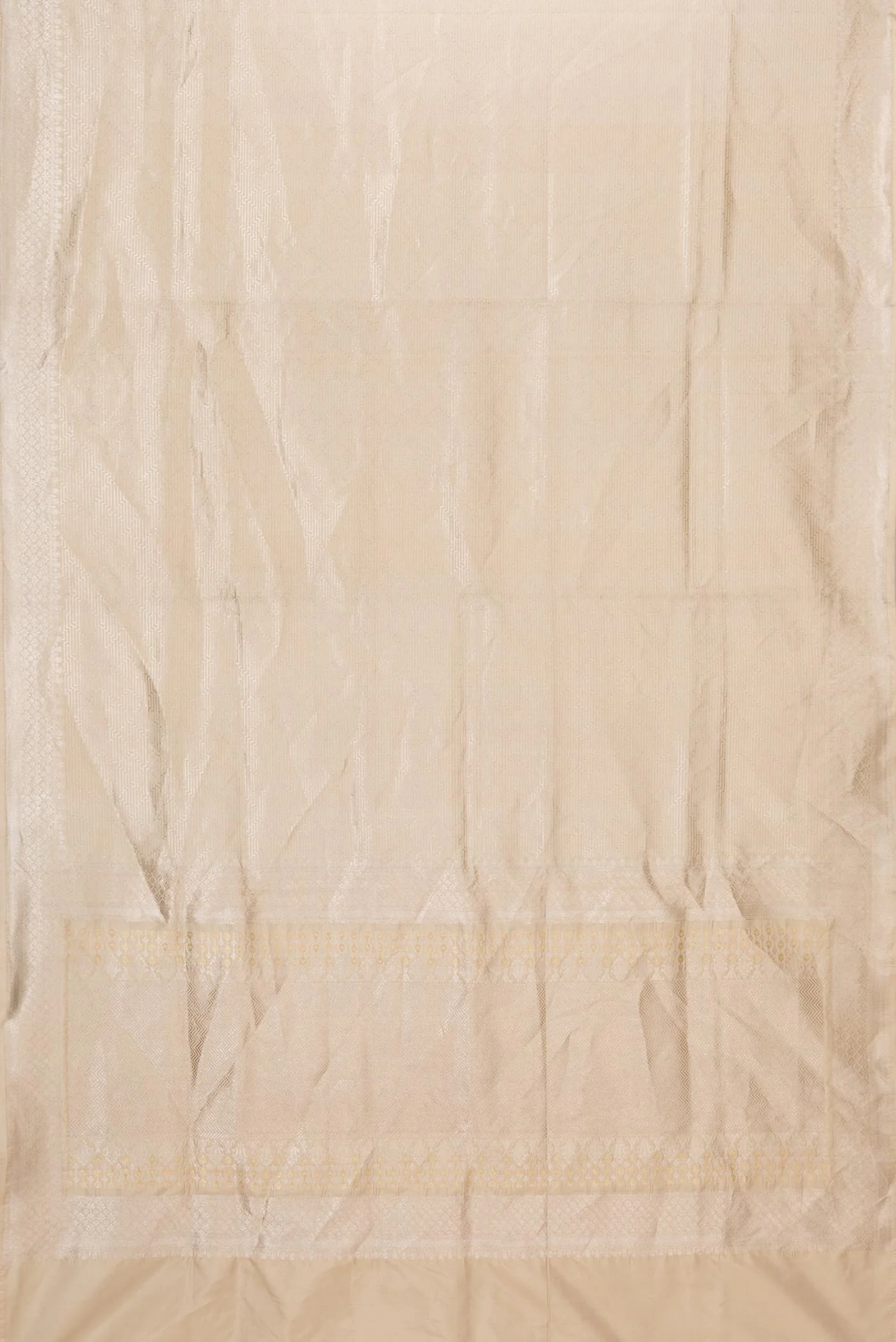 Beige Dual Tone Banarasi Saree - Image 6