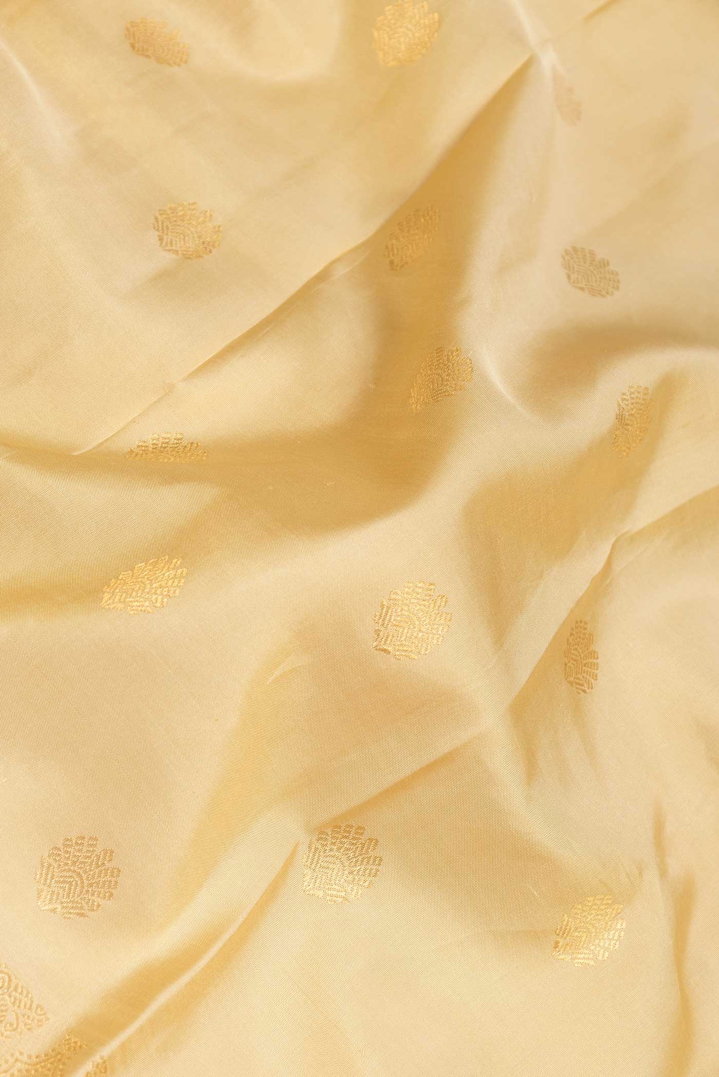 Beige Dual Tone Kanjivaram Saree - Image 2