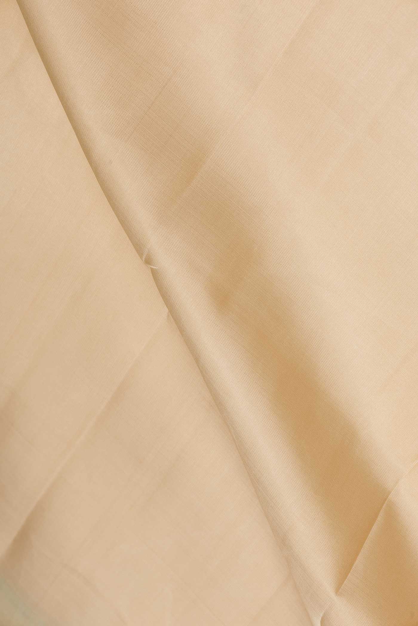 Beige Dual Tone Kanjivaram Silk Saree - Image 2