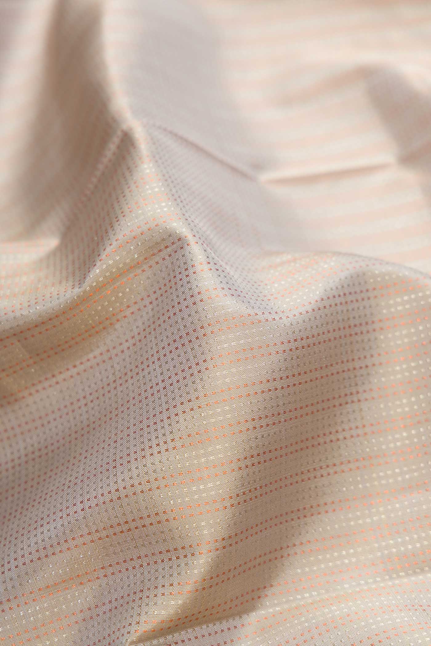 Beige Kanchipuram Silk Saree - Image 2