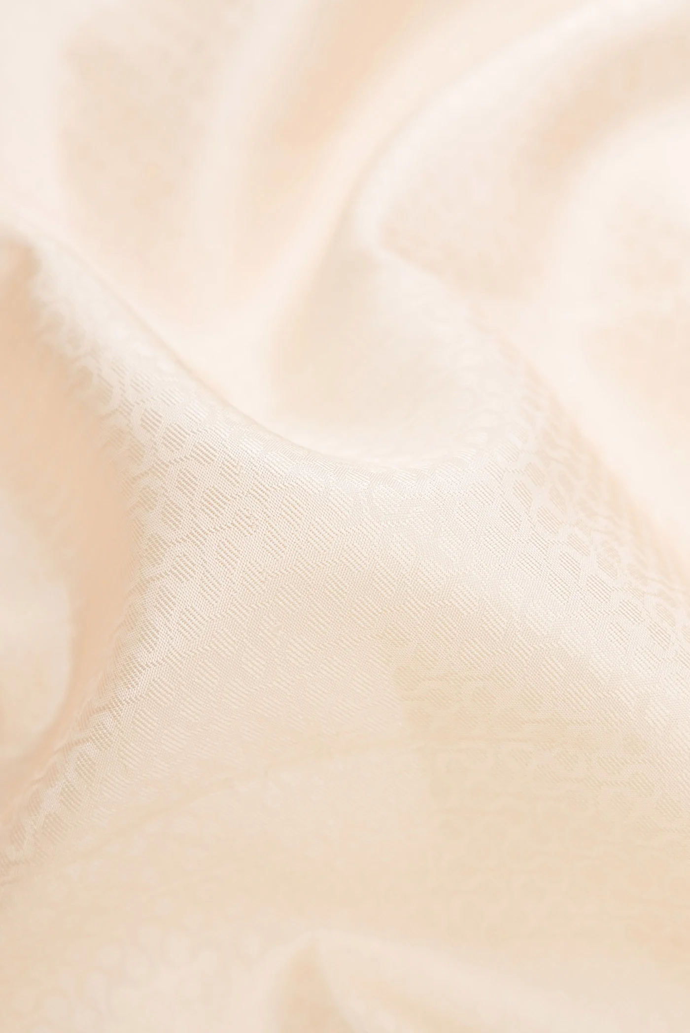 Cream Kanjivaram Silk Saree - Image 2