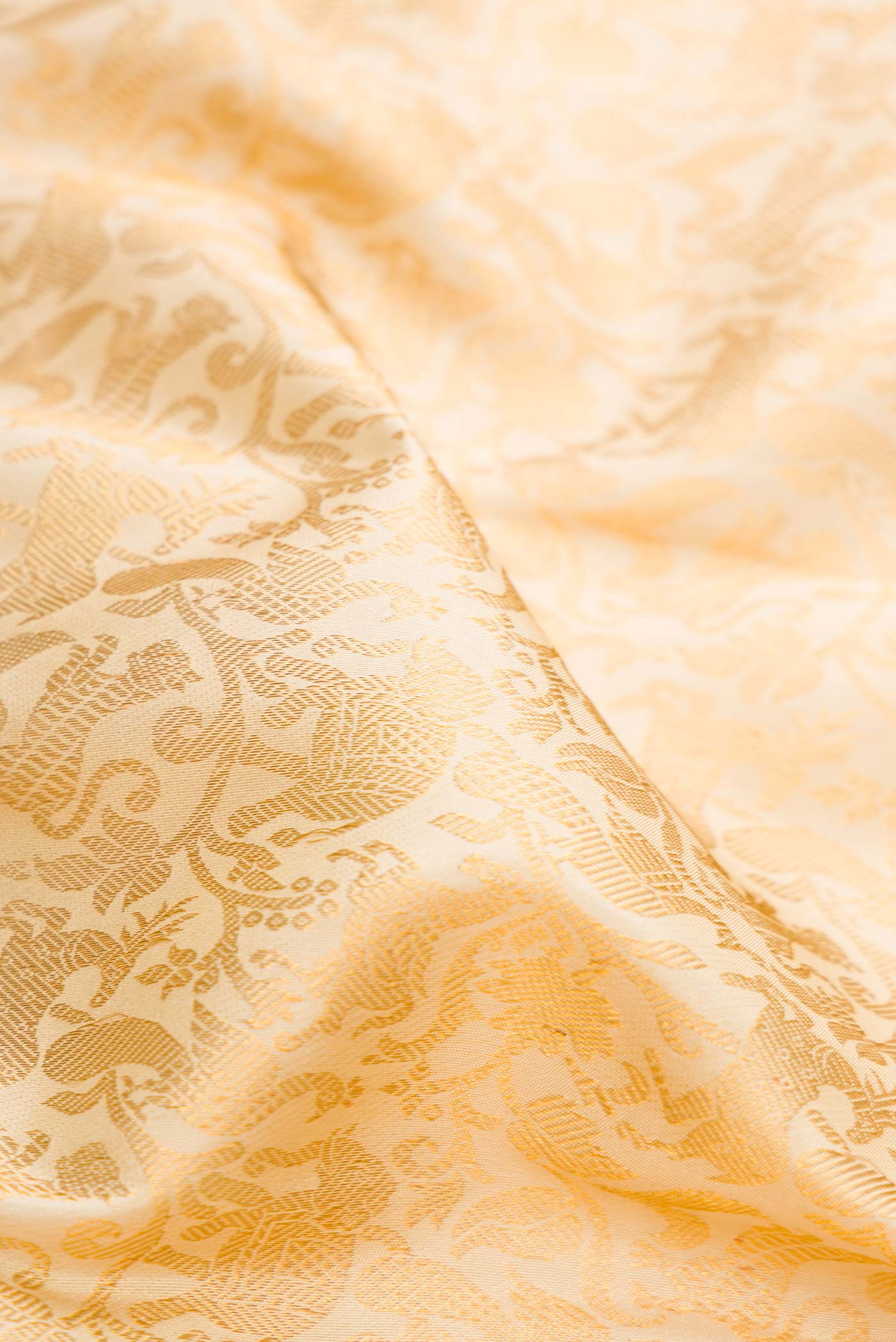 Sandal Kanjivaram Silk Saree - Image 2