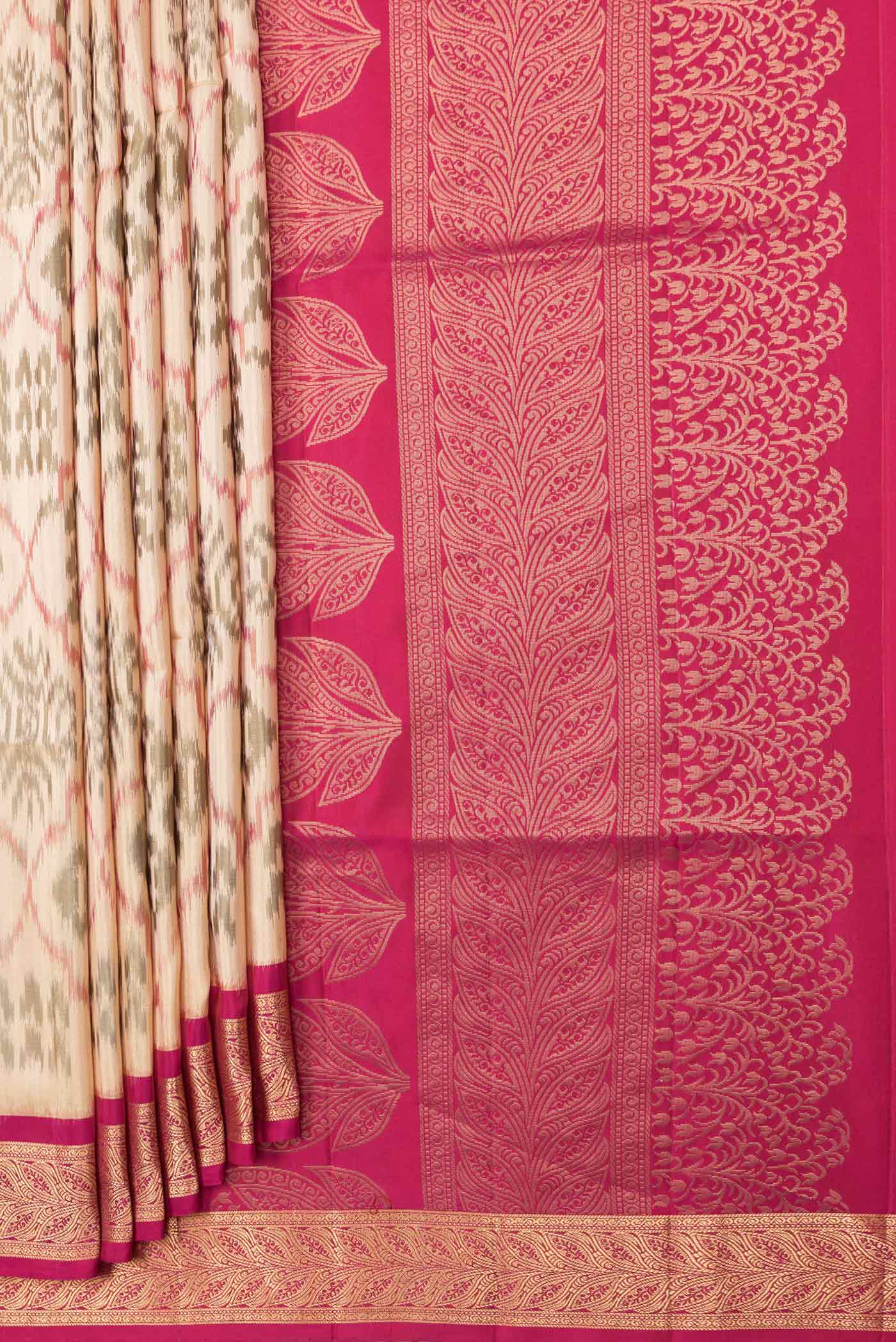 Sandal Soft Silk Saree - Image 4