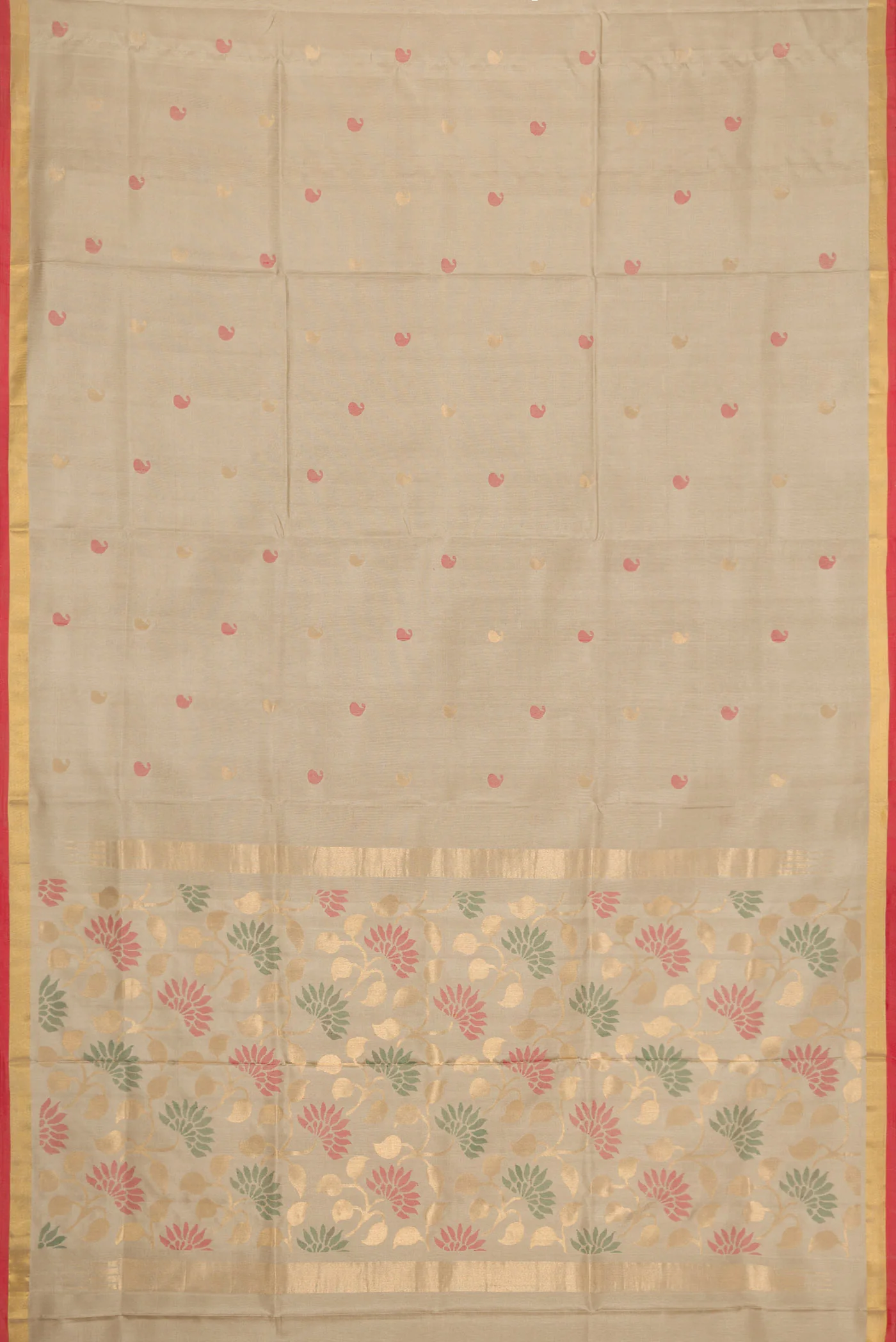 Grey Uppada Silk Saree - Image 6