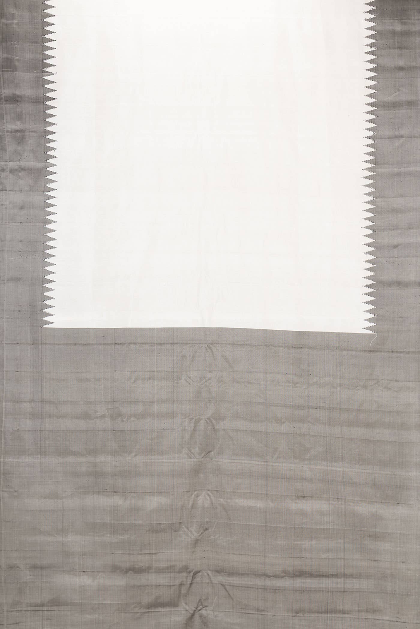 Beige Gadwal Silk Saree - Image 4
