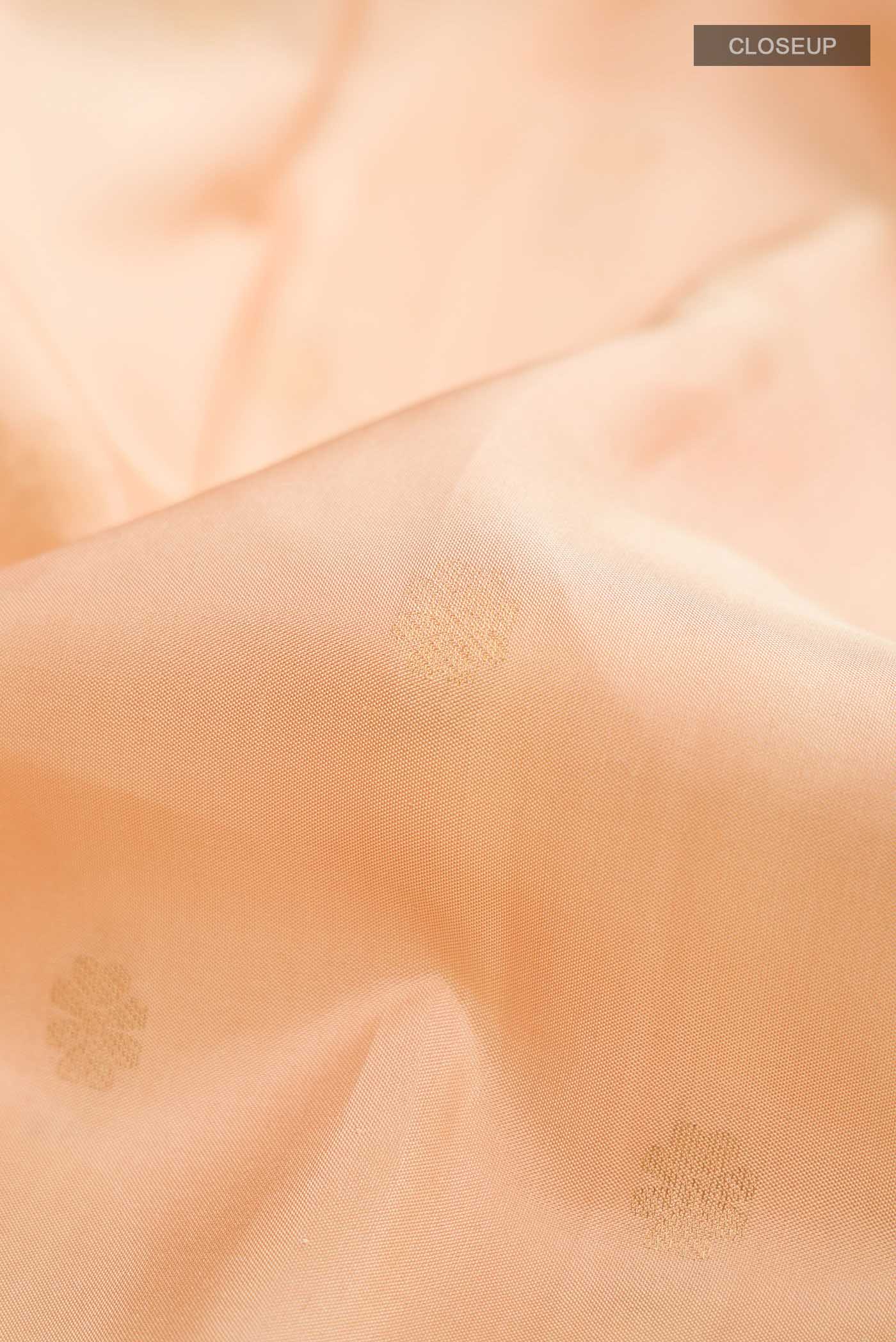 Beige Kanjivaram Silk Saree - Image 2
