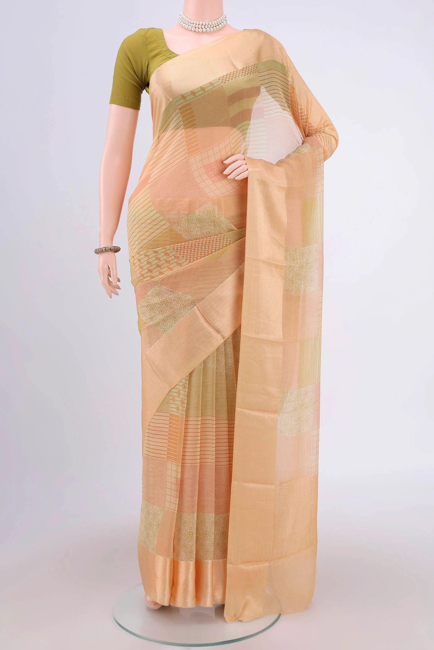 Sandal Mysore Chiffon Saree