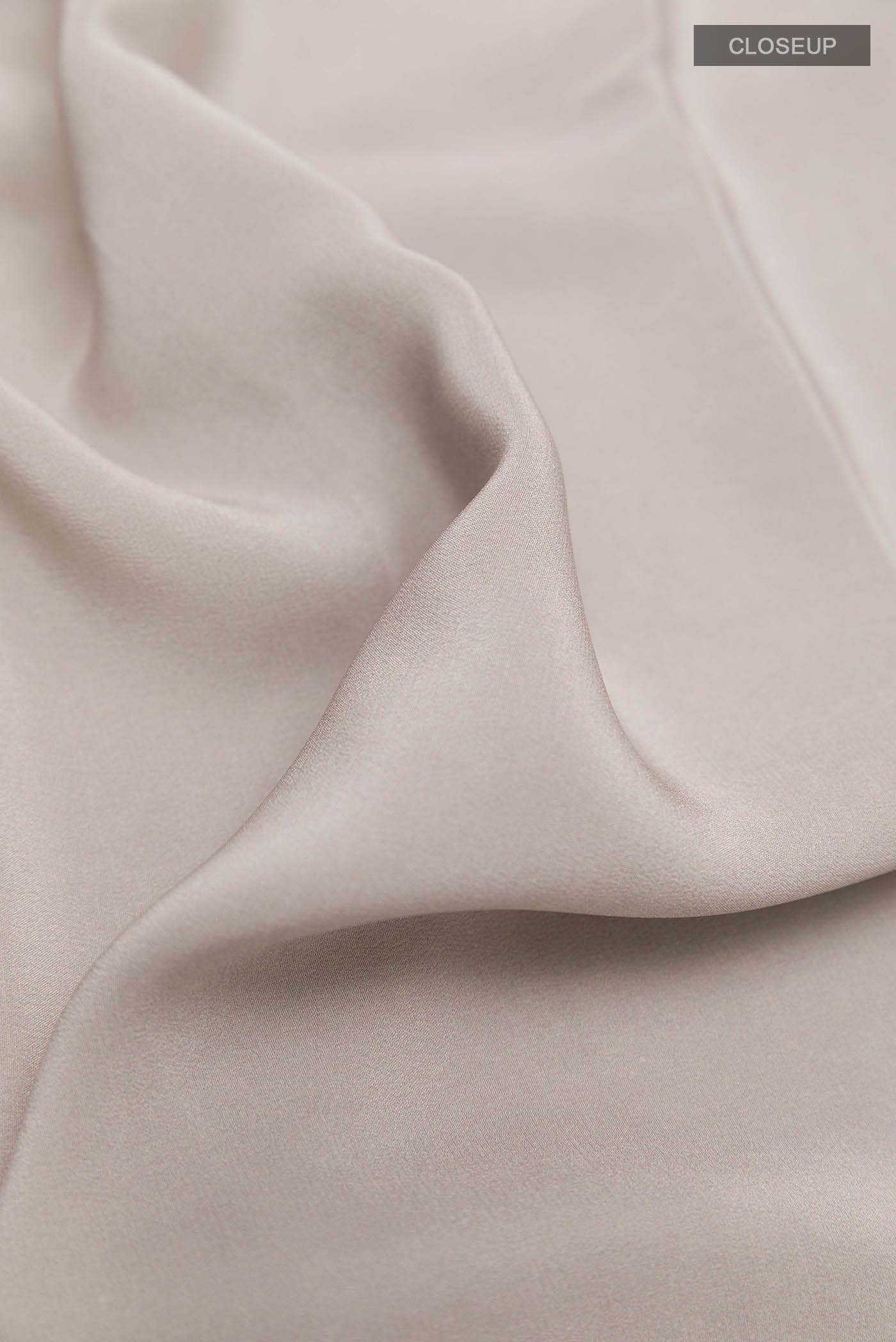 Beige Mysore Crepe Saree - Image 2