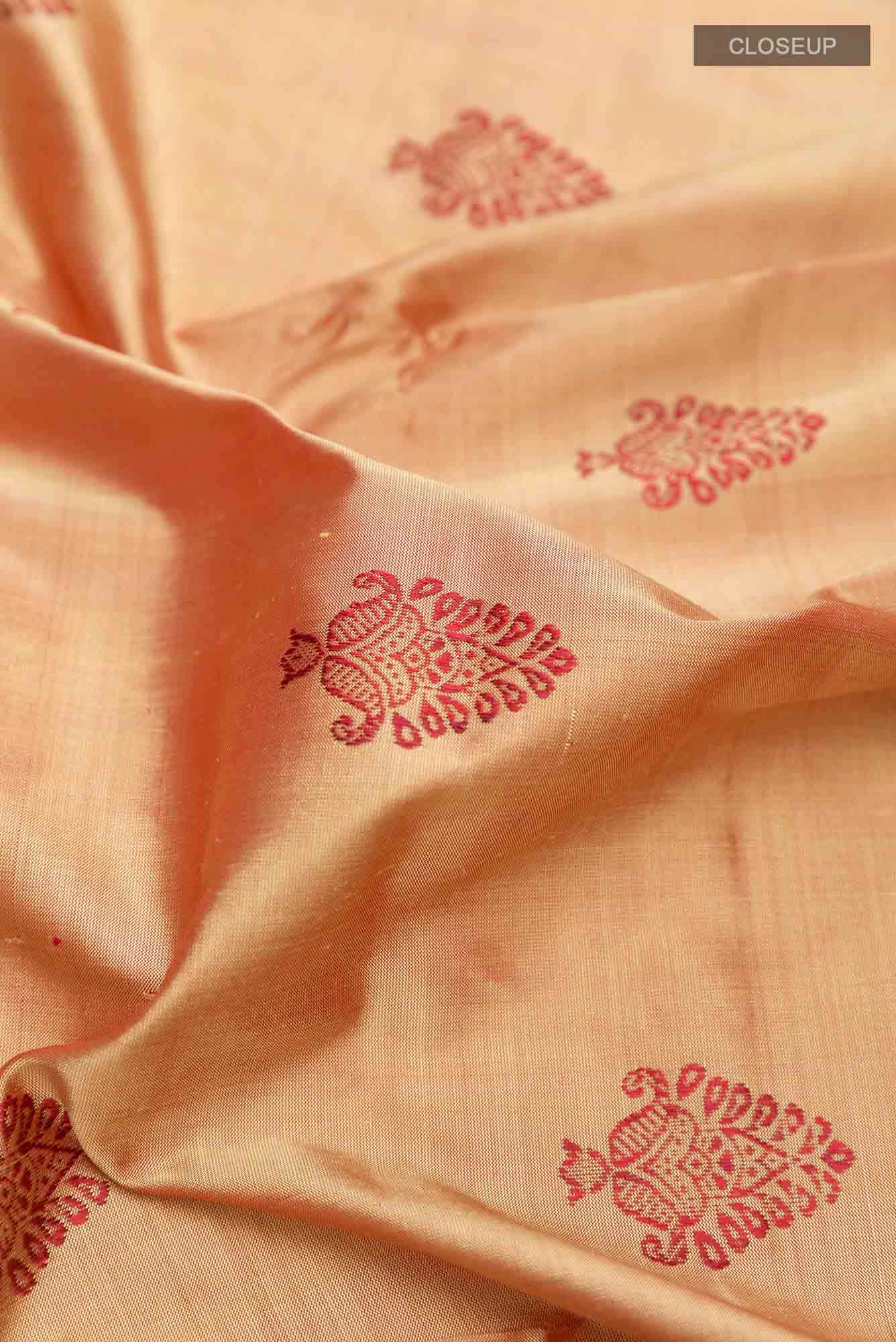 Beige Orissa Silk Saree - Image 3