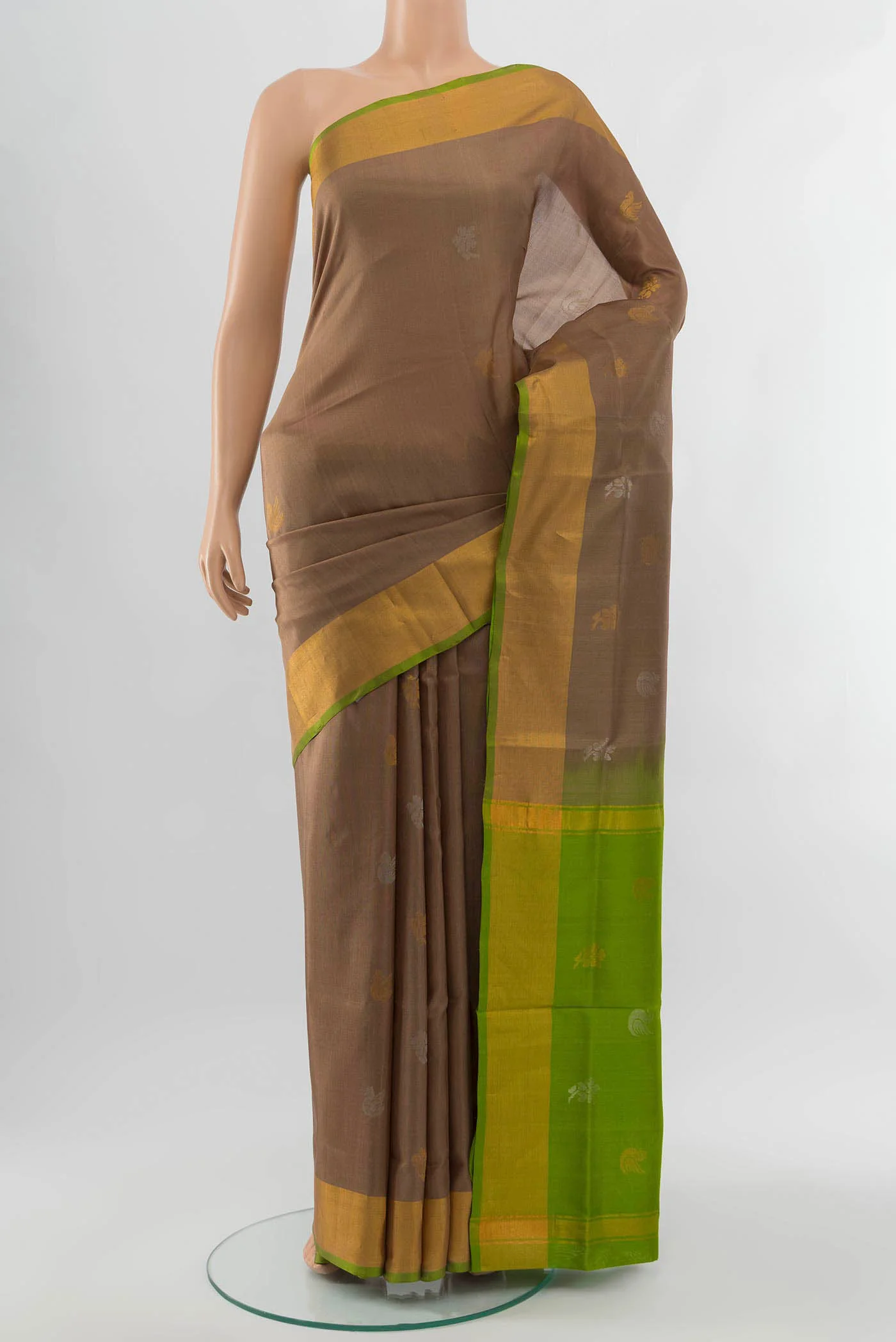 Beige Uppada Silk Saree