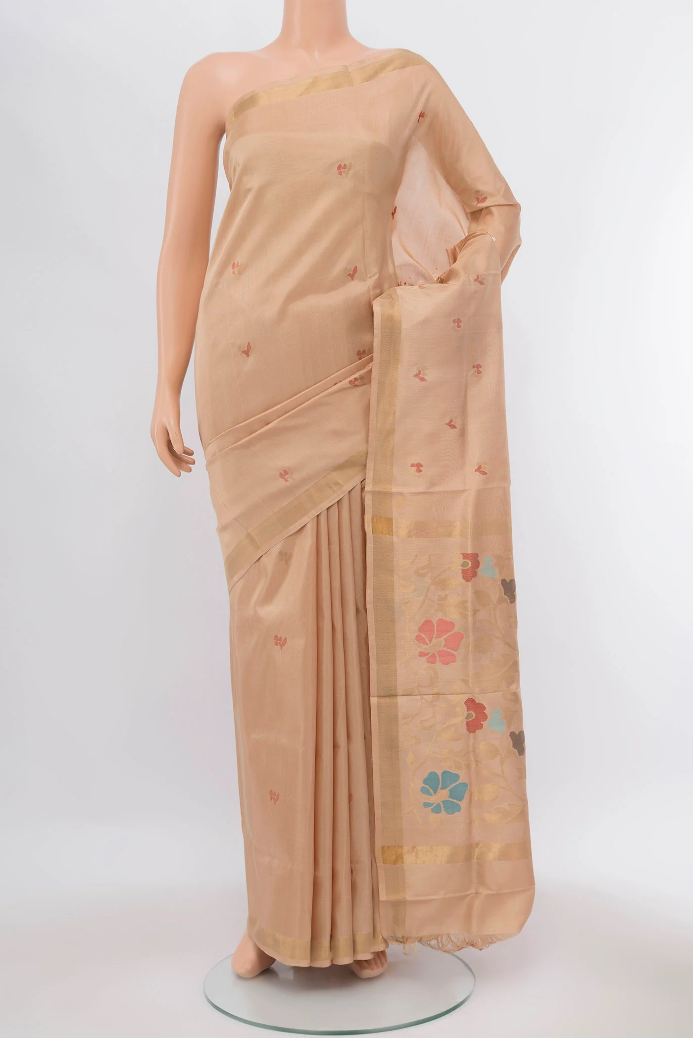 Beige Uppada Silk Saree
