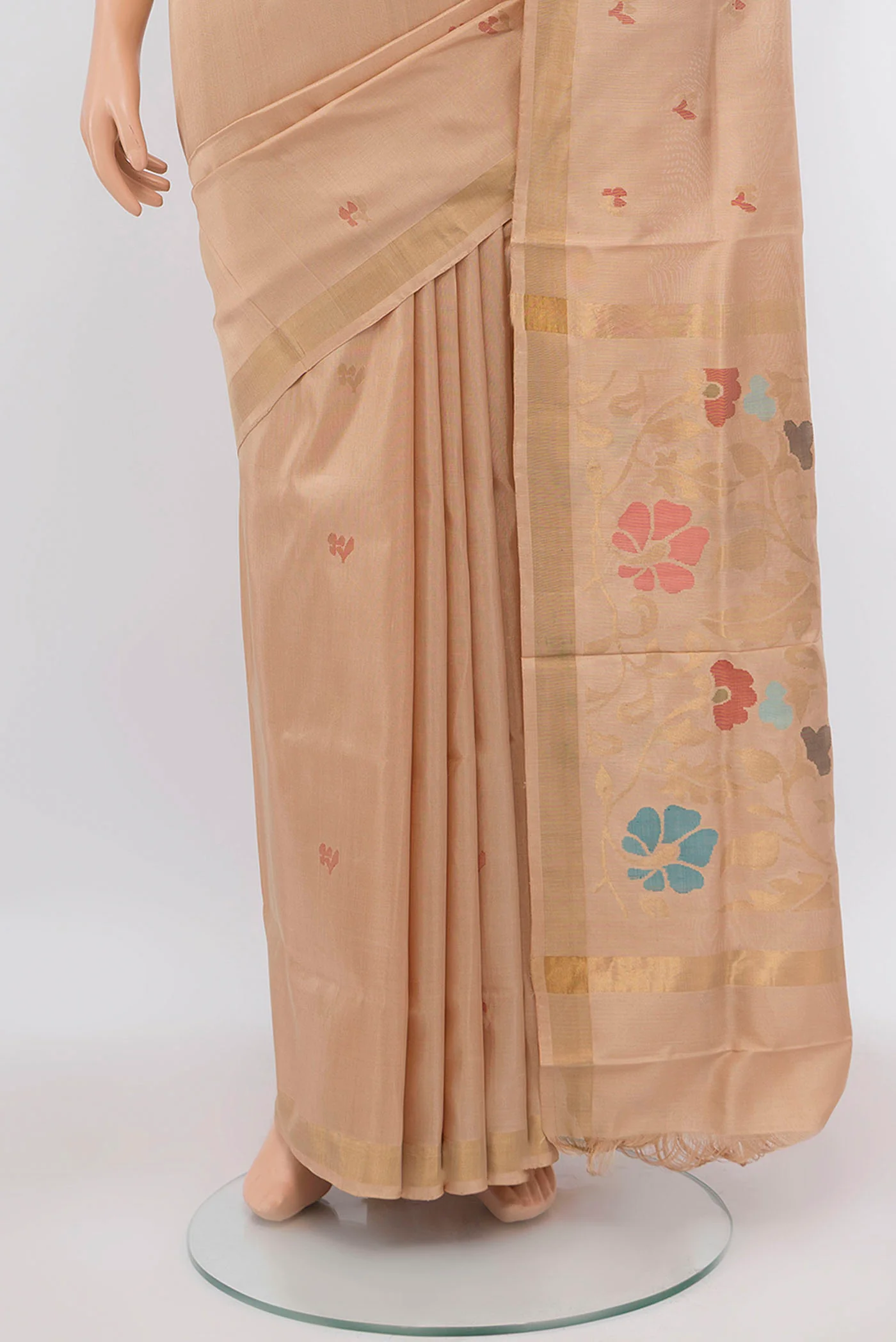 Beige Uppada Silk Saree - Image 3