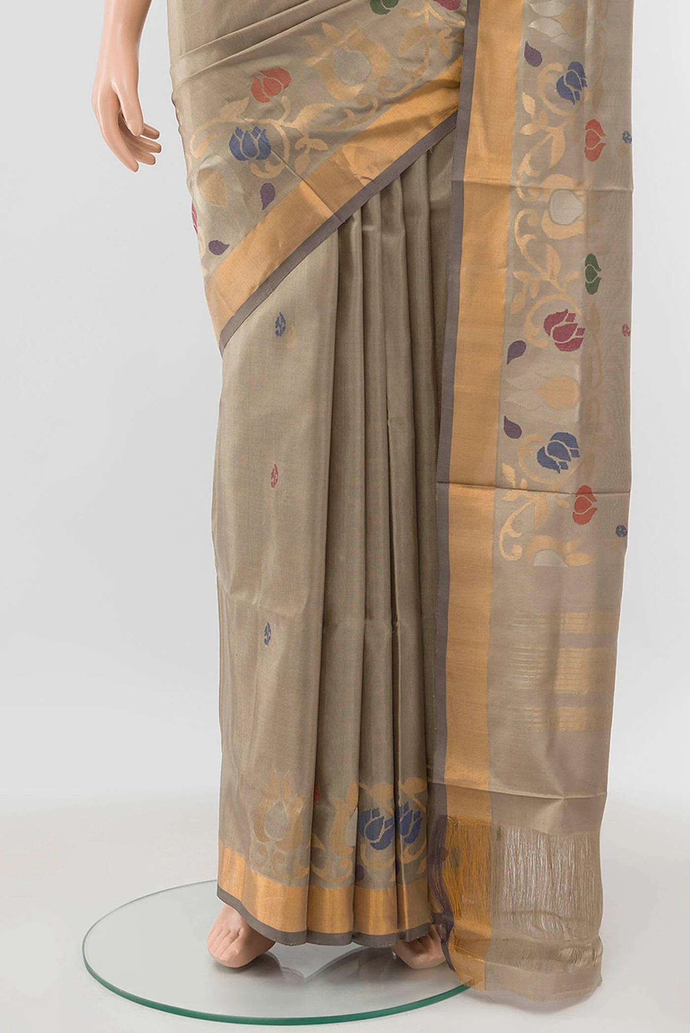 Beige Uppada Silk Saree - Image 3