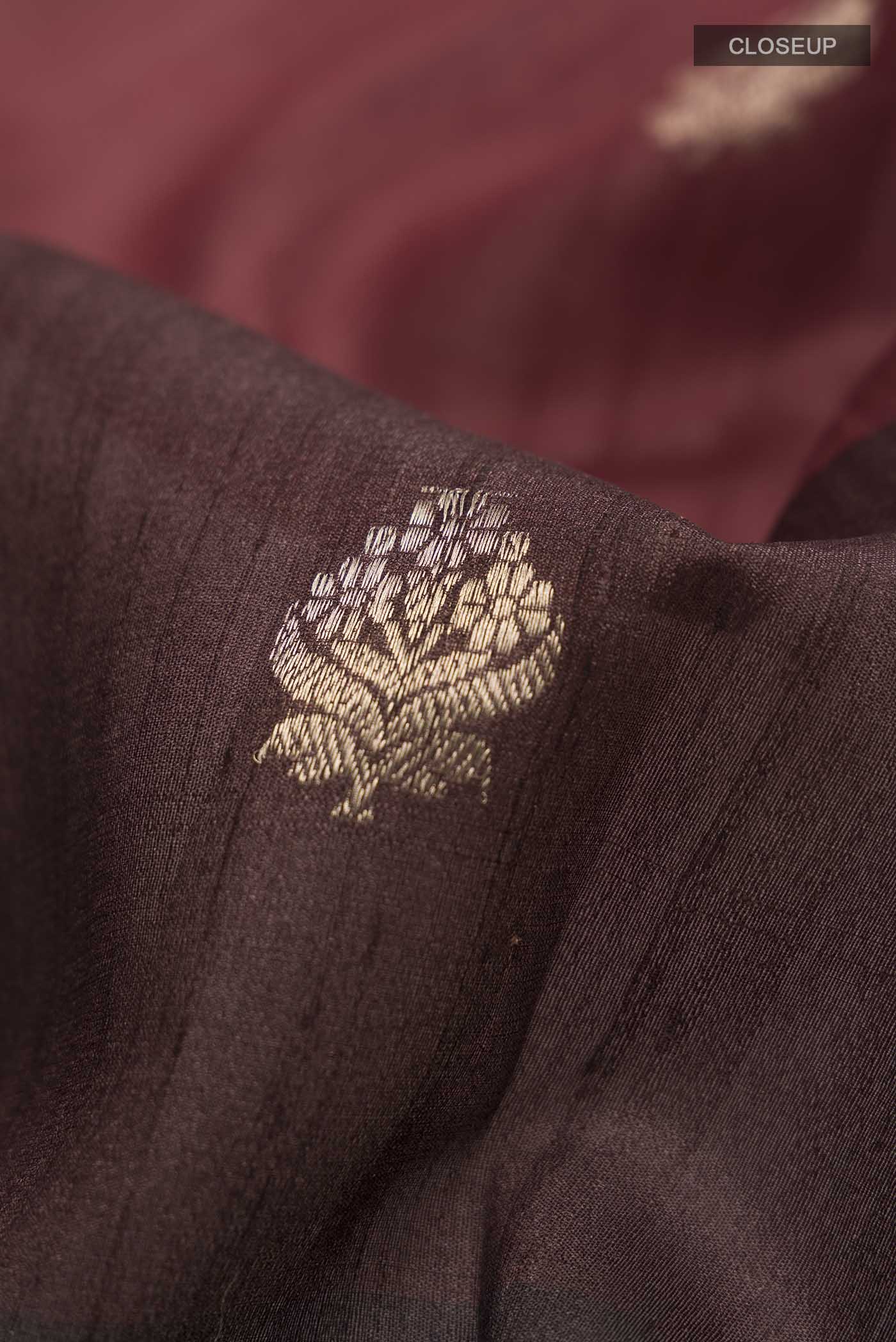Multi Color Banarasi Tussar Silk Saree - Image 2