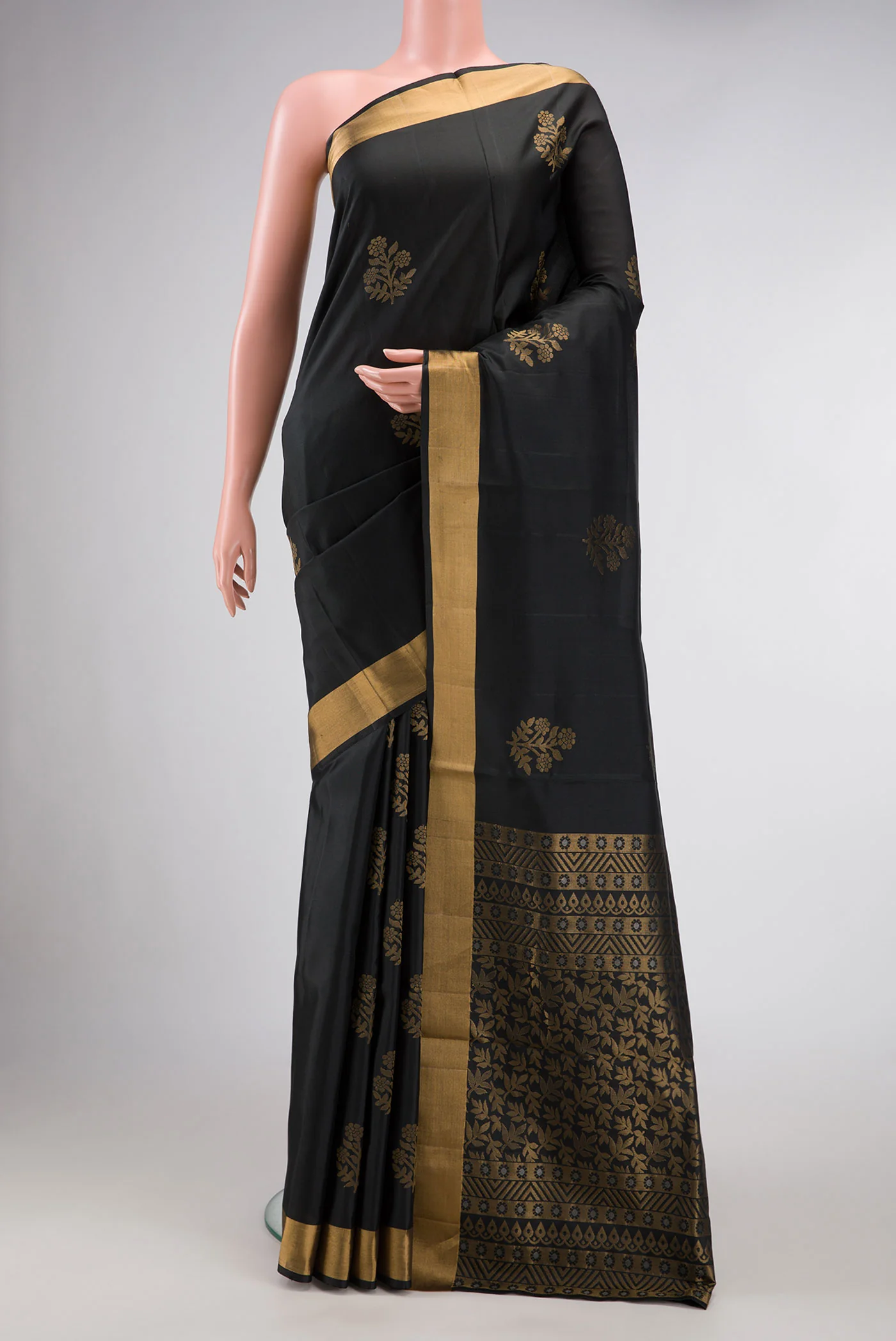 Black Soft Silk Saree