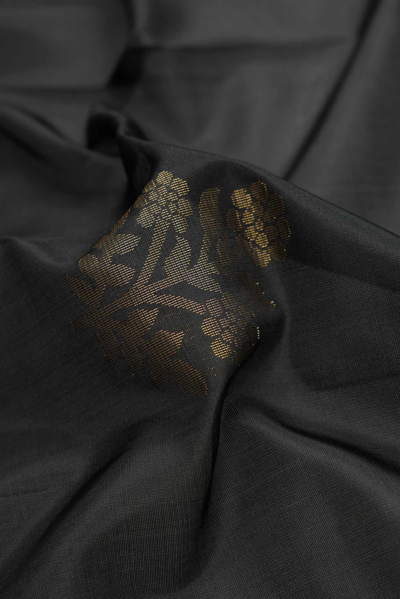 Black Soft Silk Saree - Image 2