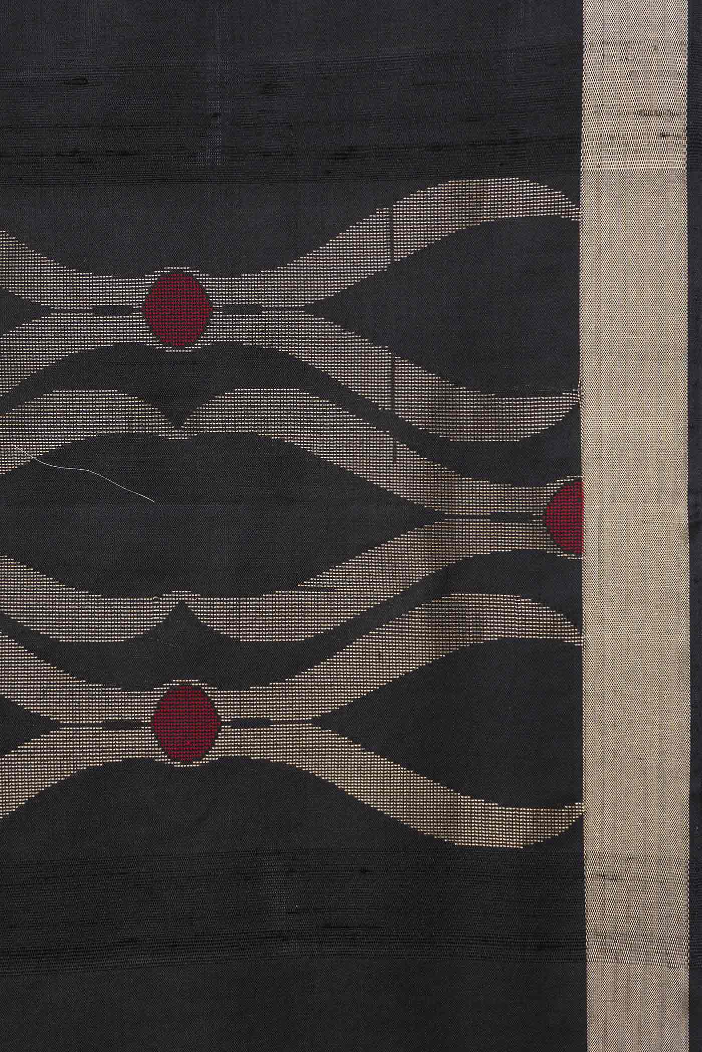 Black Soft Silk Saree - Image 3