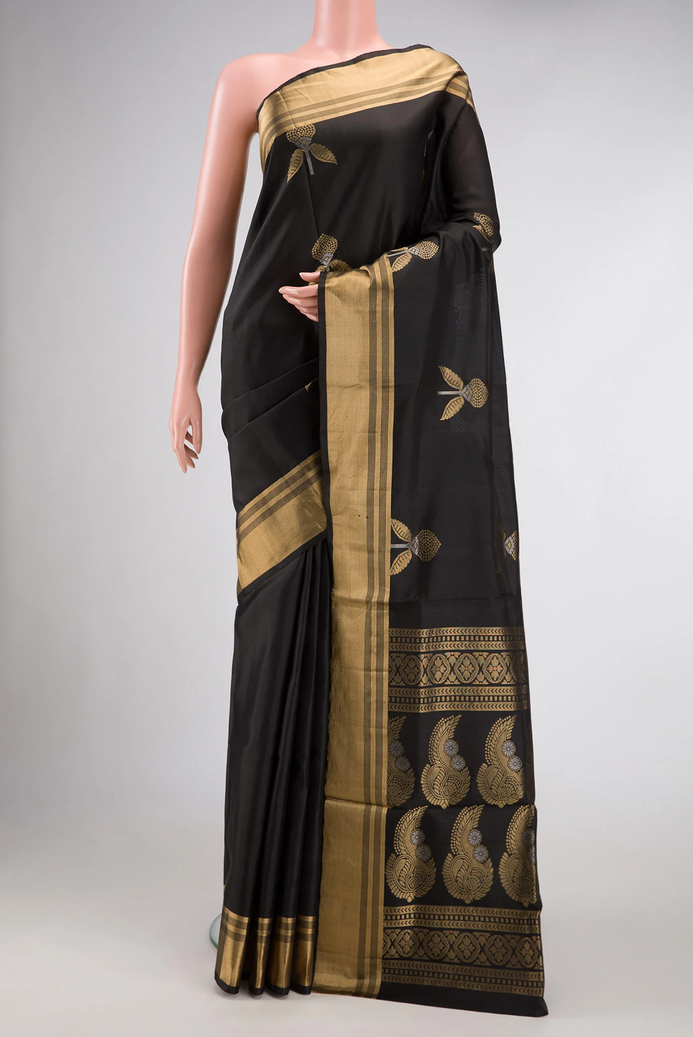 Black Soft Silk Saree