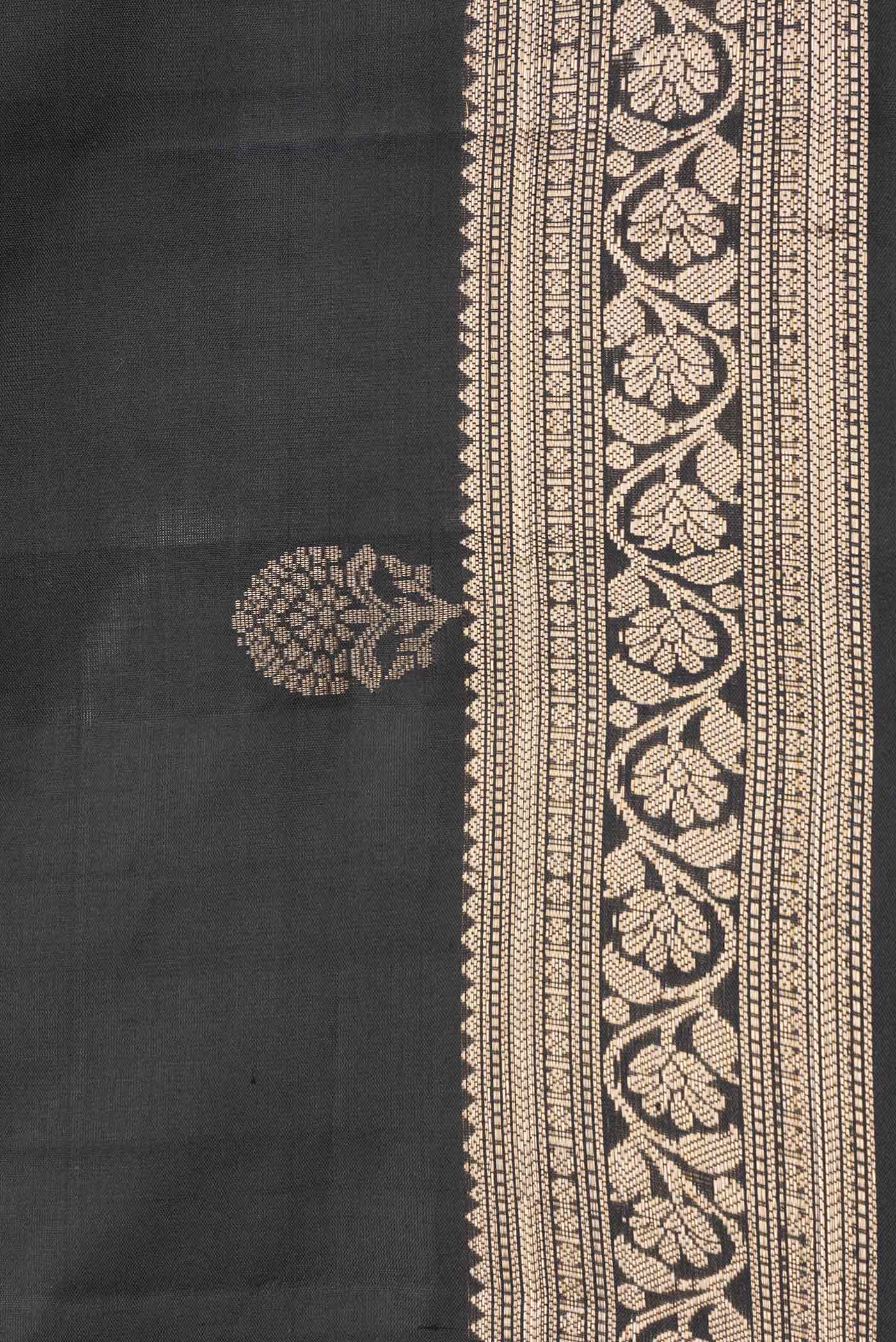 Black Soft Silk Saree - Image 3