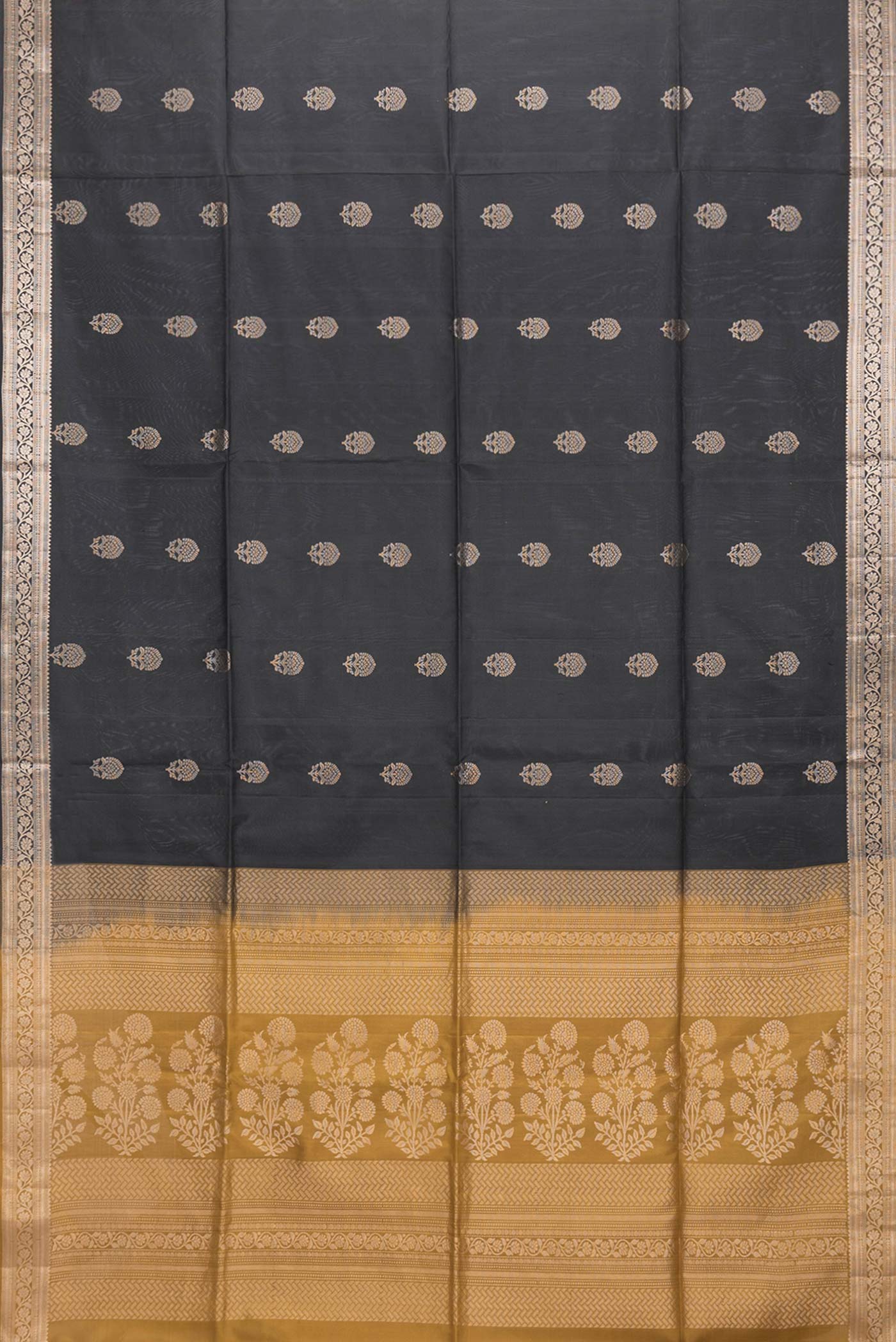 Black Soft Silk Saree - Image 6