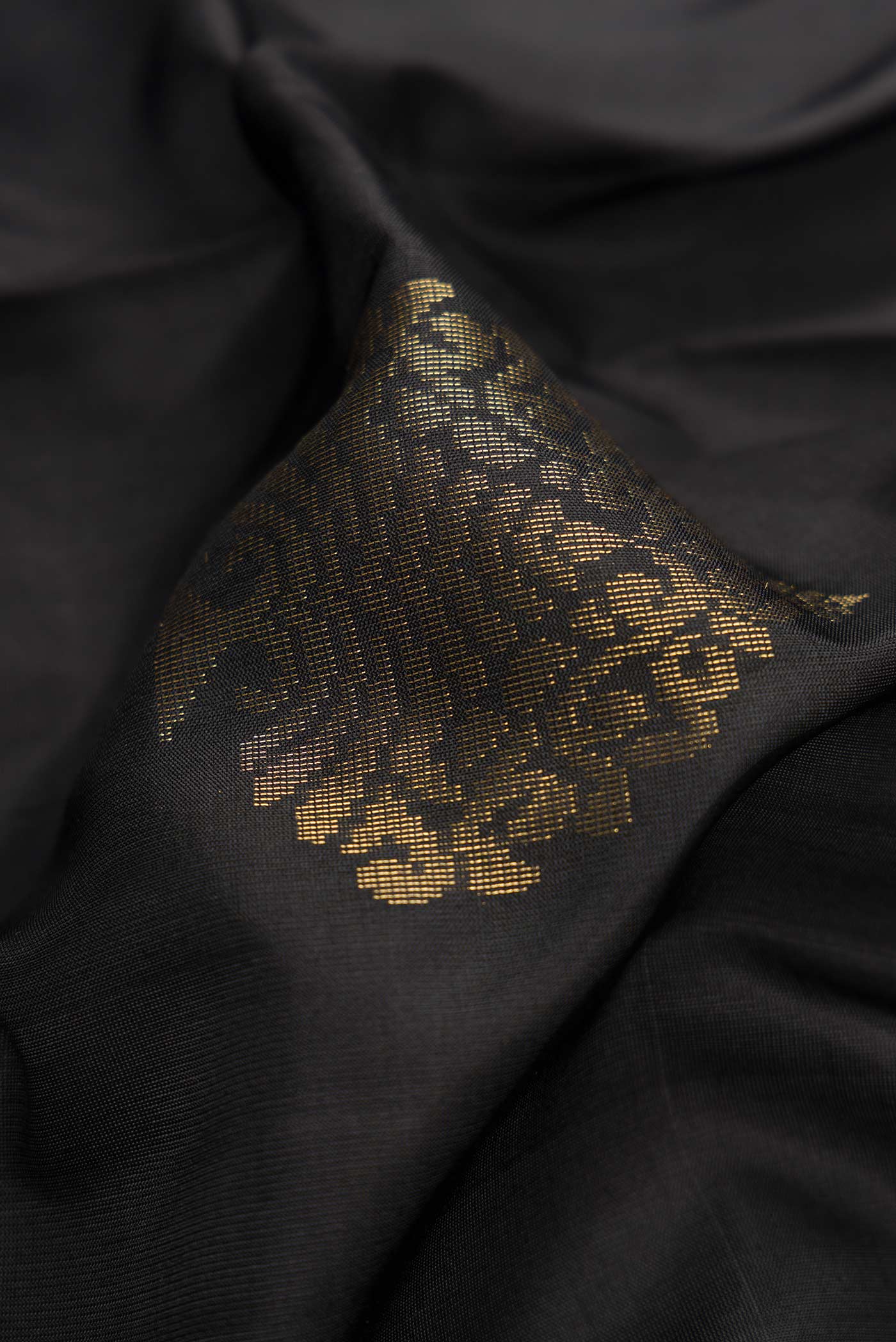 Black Soft Silk Saree - Image 2
