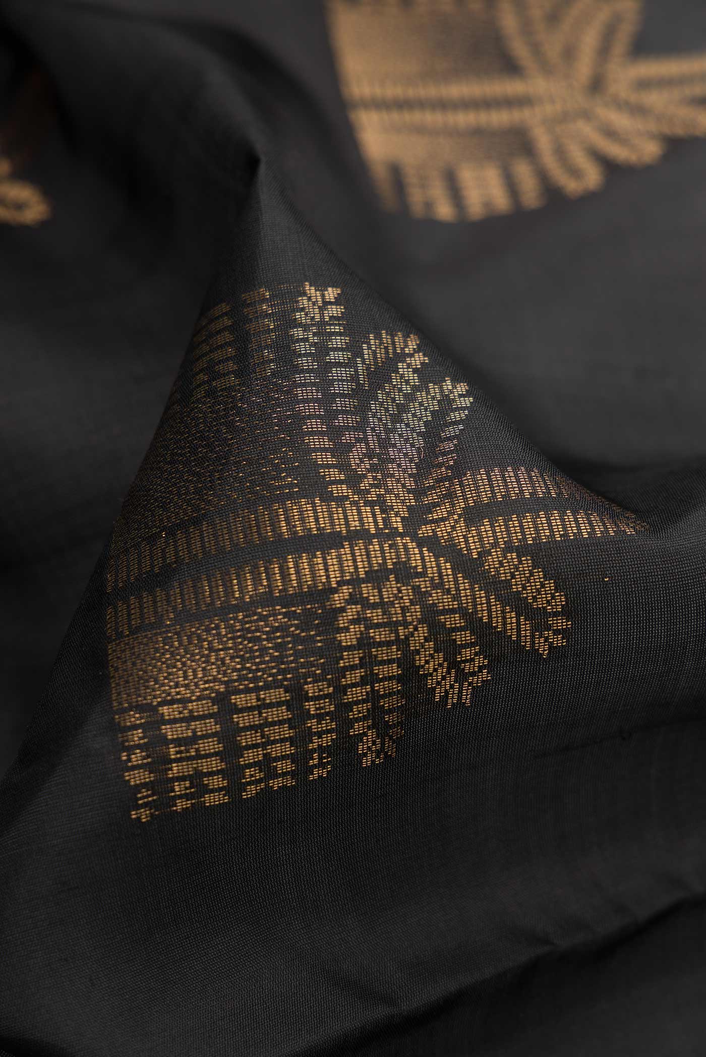 Black Soft Silk Saree - Image 2