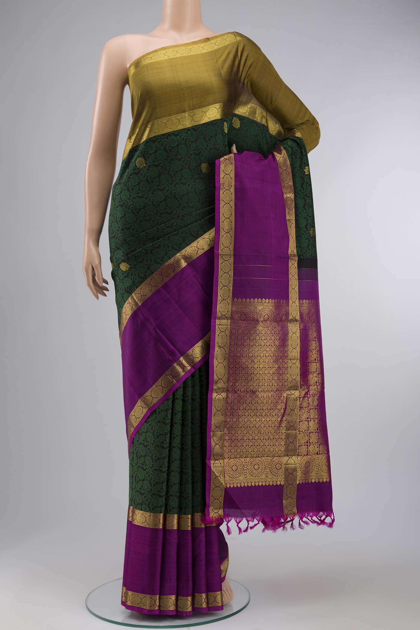 Black Kanjivaram Silk Saree