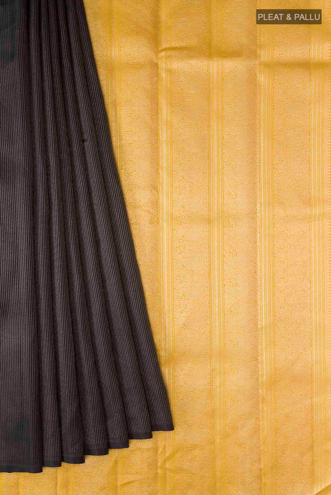 Black Kanjivaram Silk Saree - Image 3