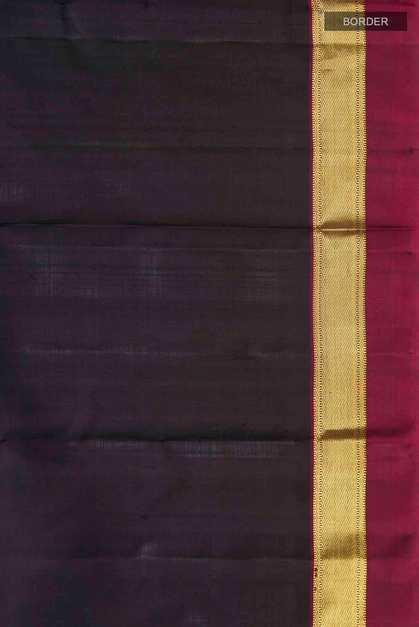 Black Kanjivaram Silk Saree - Image 3