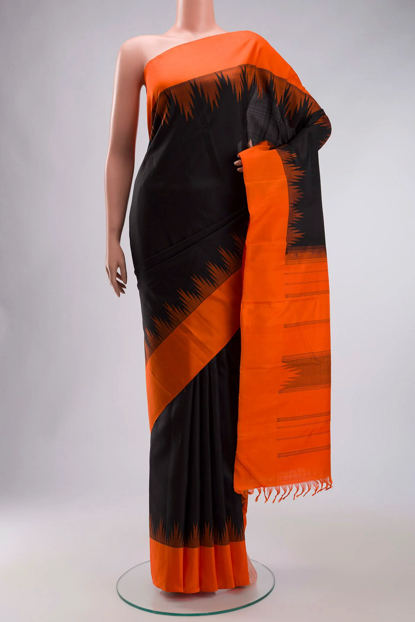 Black Kanjivaram Silk Saree
