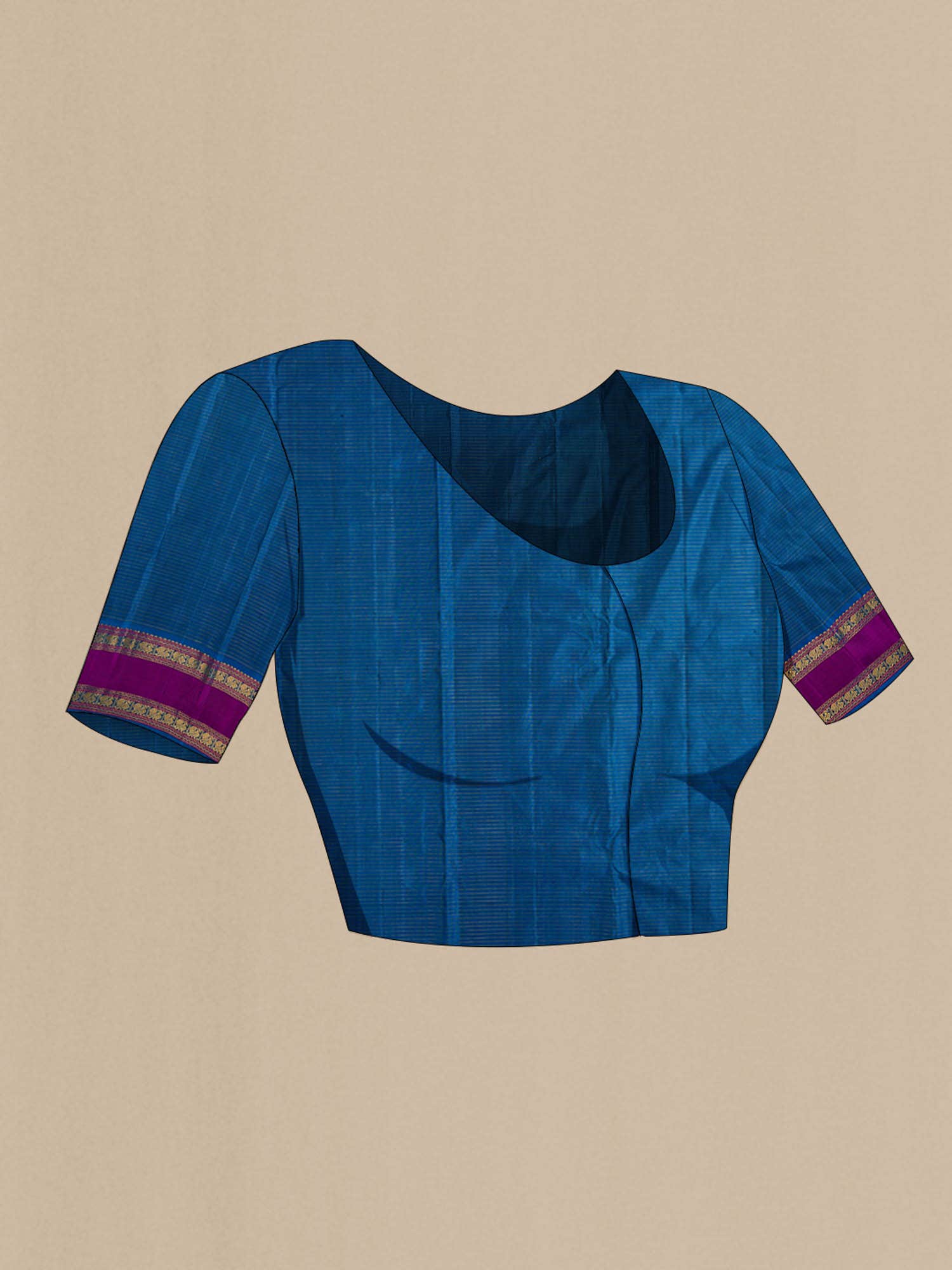 Black Kanchipuram Silk Saree - Image 6