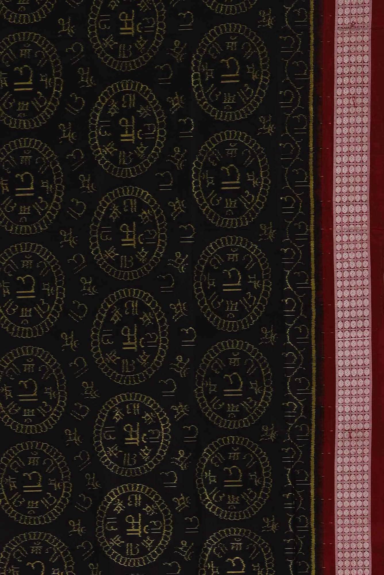 Black Orissa Silk Saree - Image 4