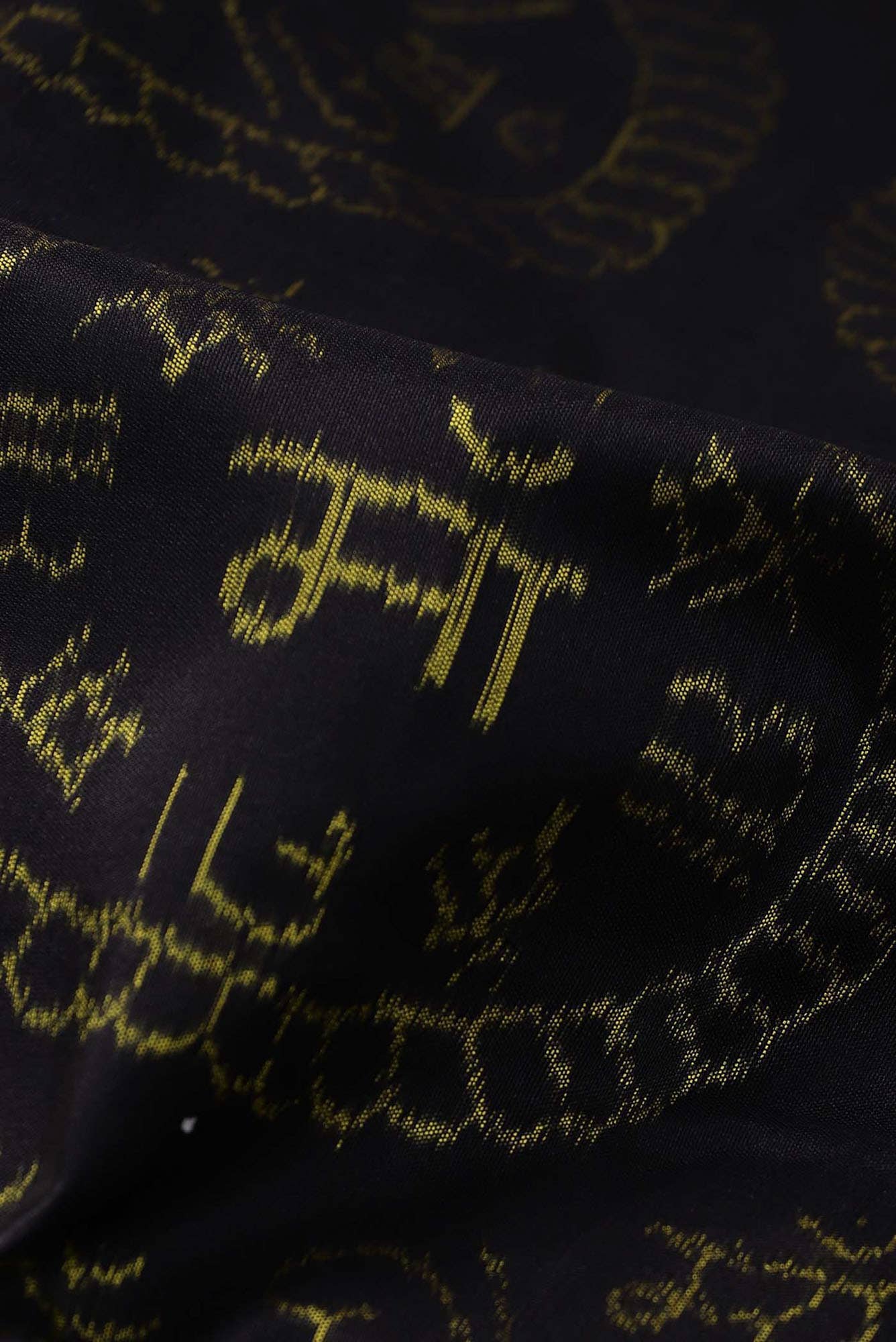 Black Orissa Silk Saree - Image 7