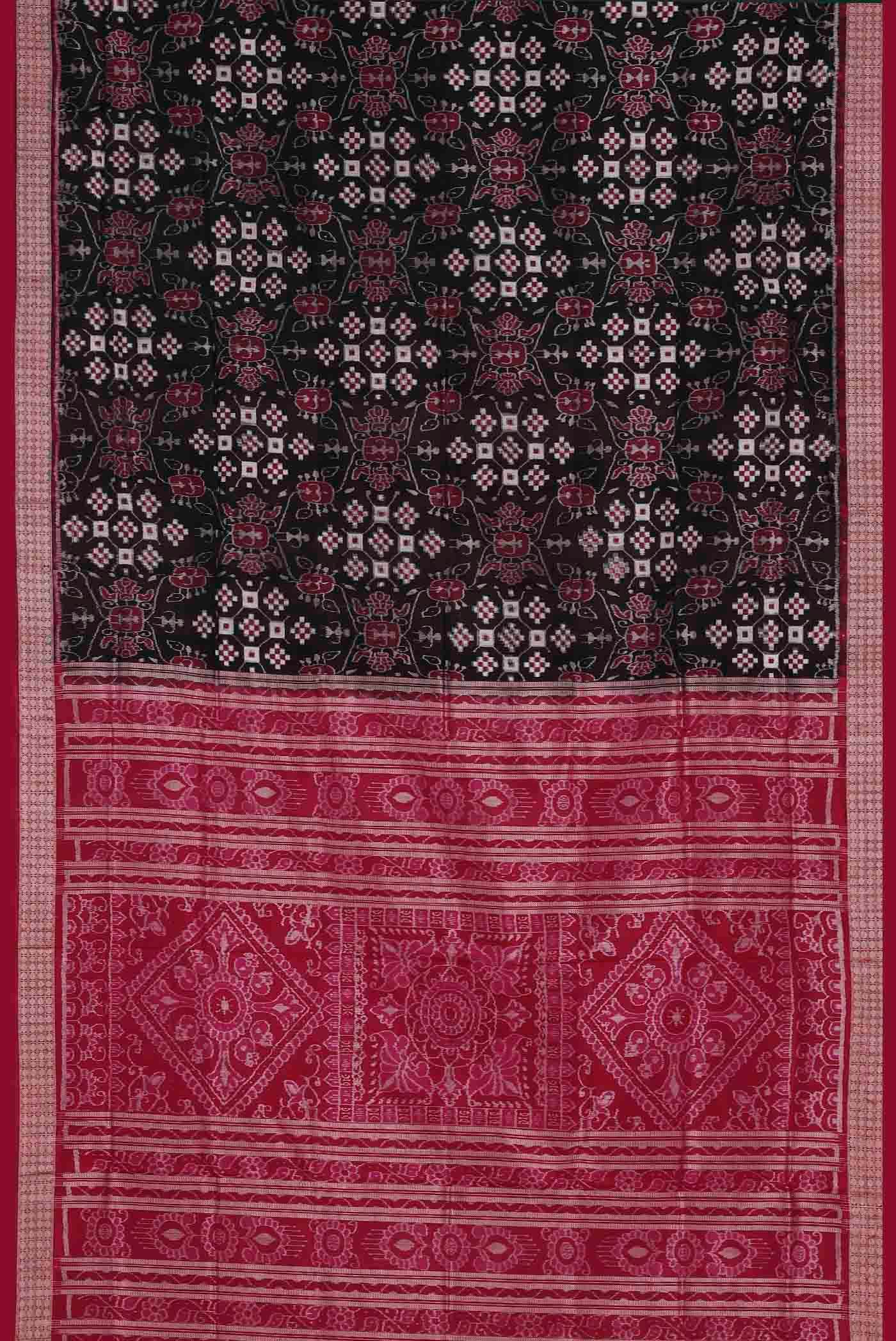 Black Orissa Silk Saree - Image 4