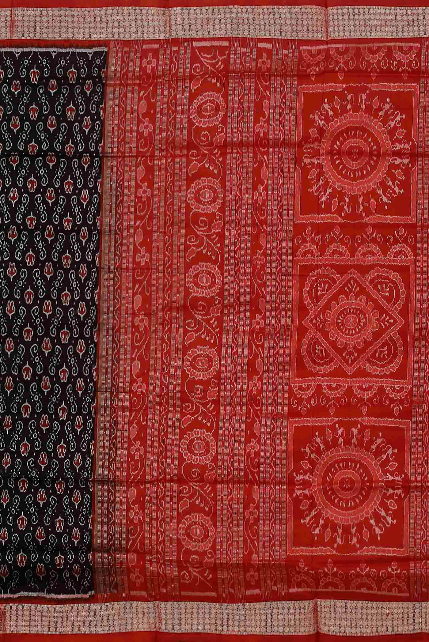 Black Orissa Silk Saree - Image 5