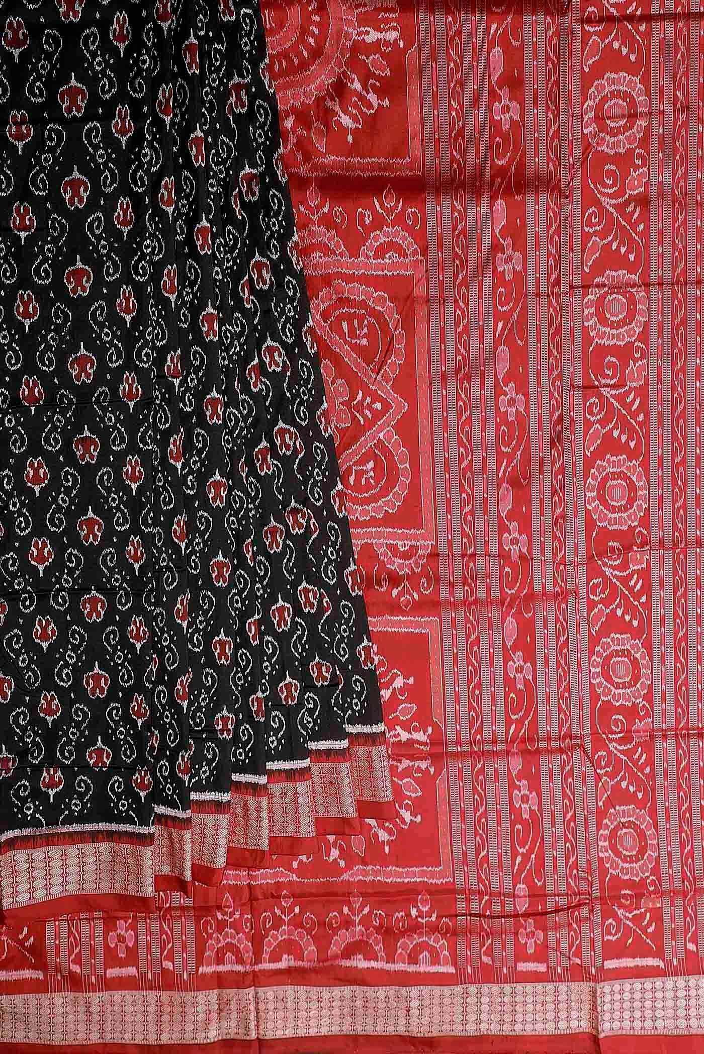 Black Orissa Silk Saree - Image 6