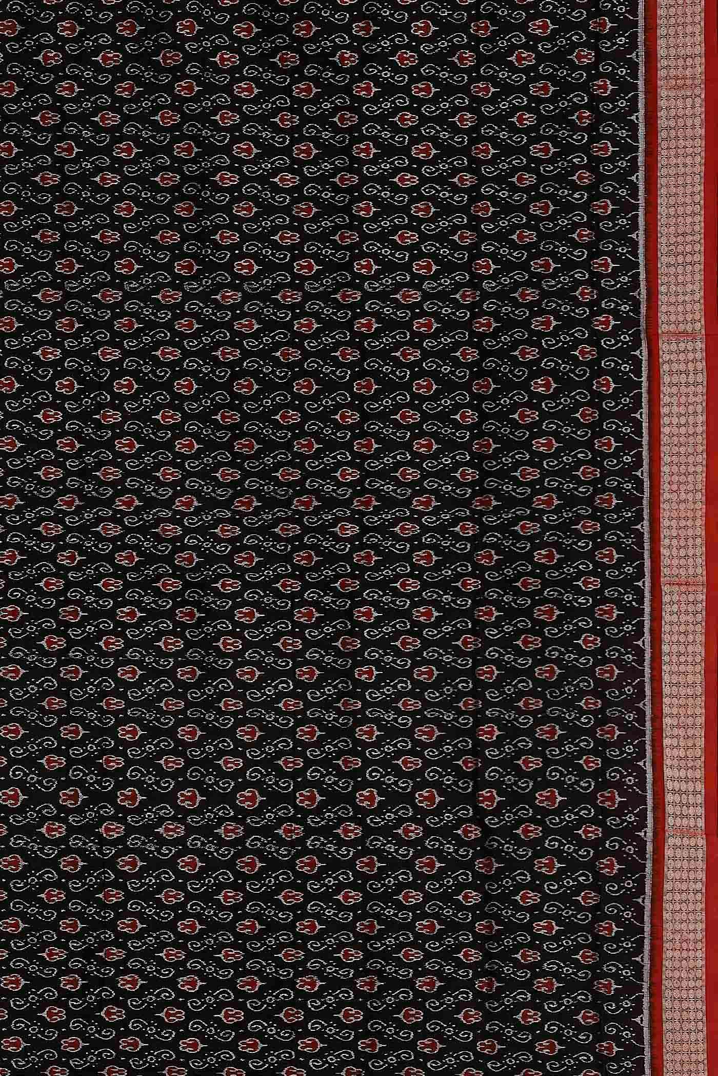 Black Orissa Silk Saree - Image 7