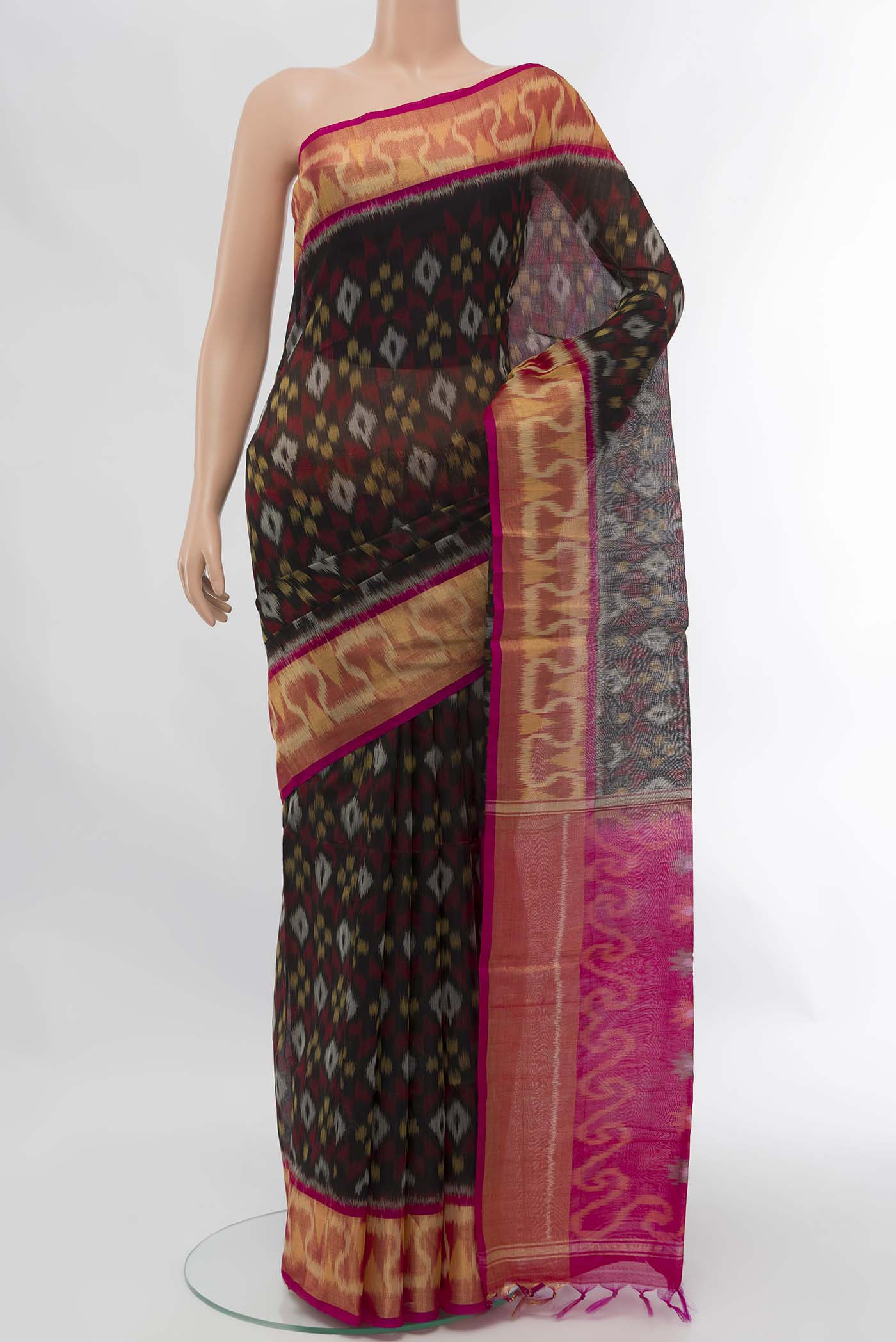 Black Silk Cotton Saree
