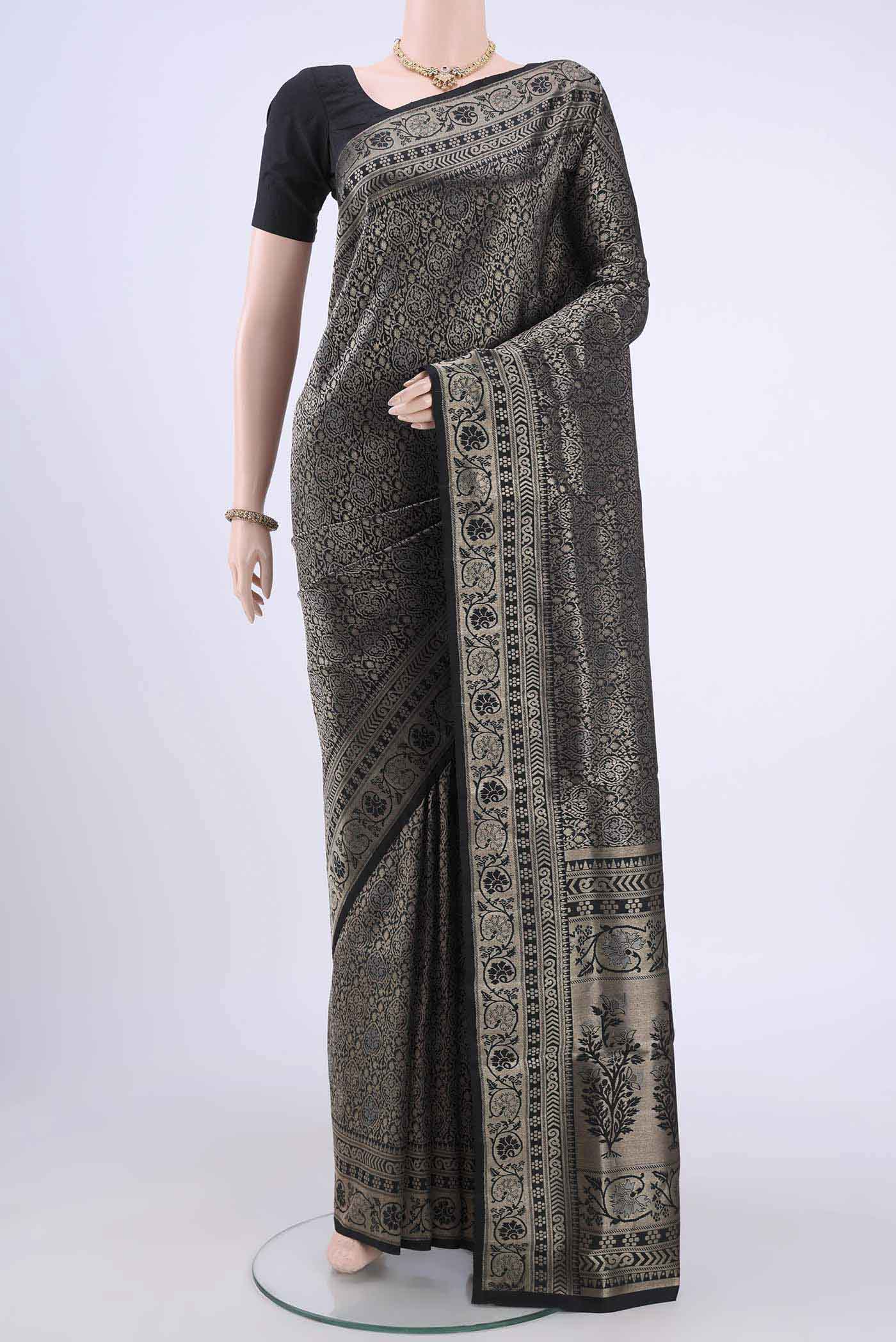Black Soft Silk Saree
