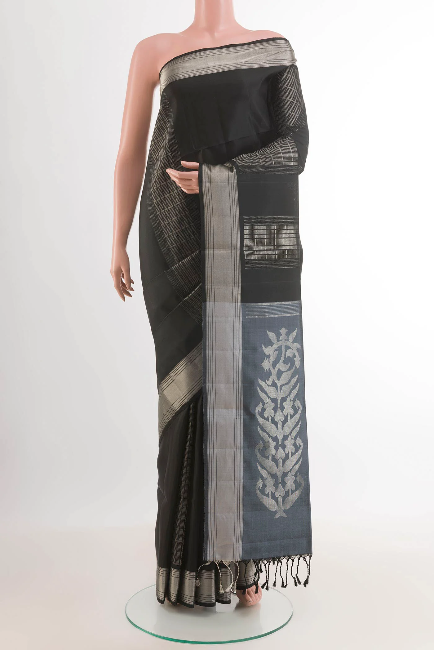 Black Soft Silk Saree