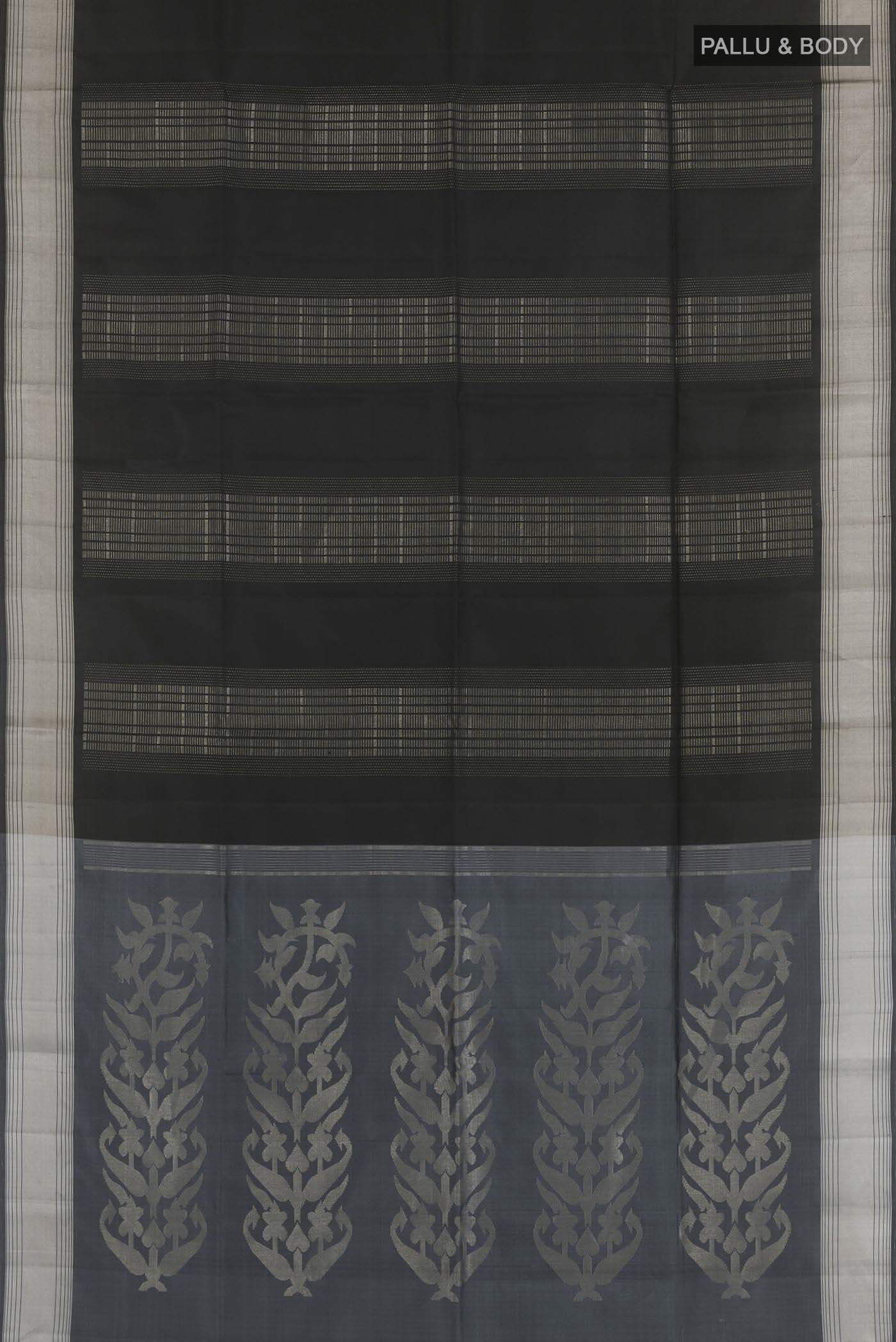 Black Soft Silk Saree - Image 3