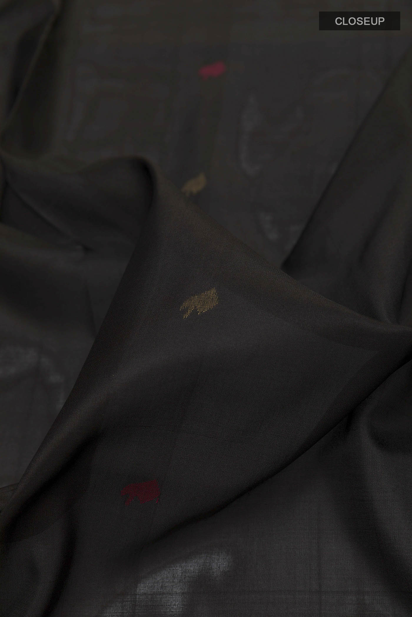 Black Uppada Silk Saree - Image 2