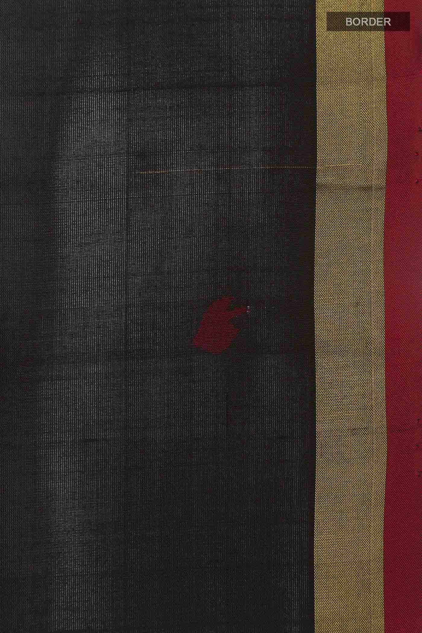 Black Uppada Silk Saree - Image 3