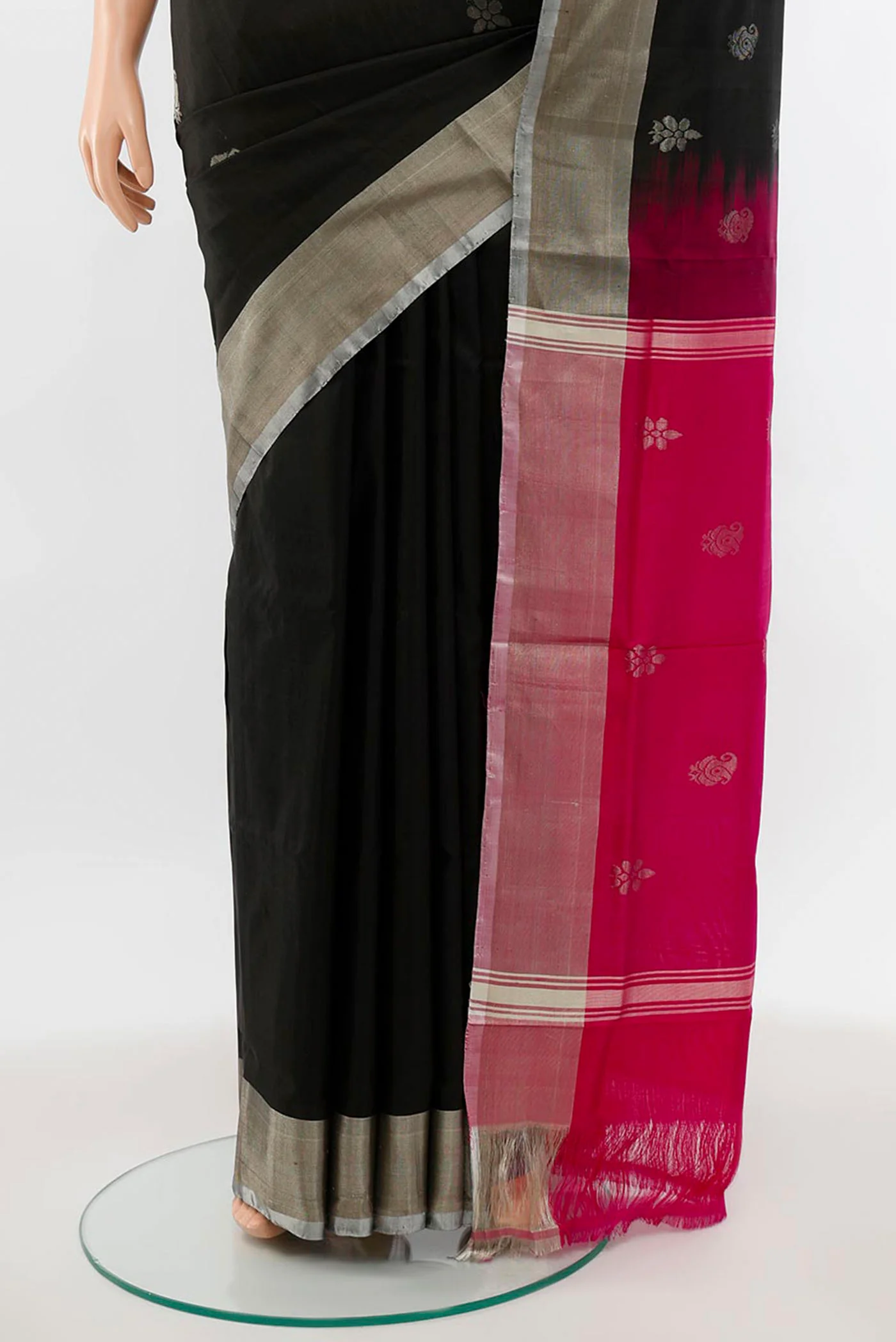 Black Uppada Silk Saree - Image 3