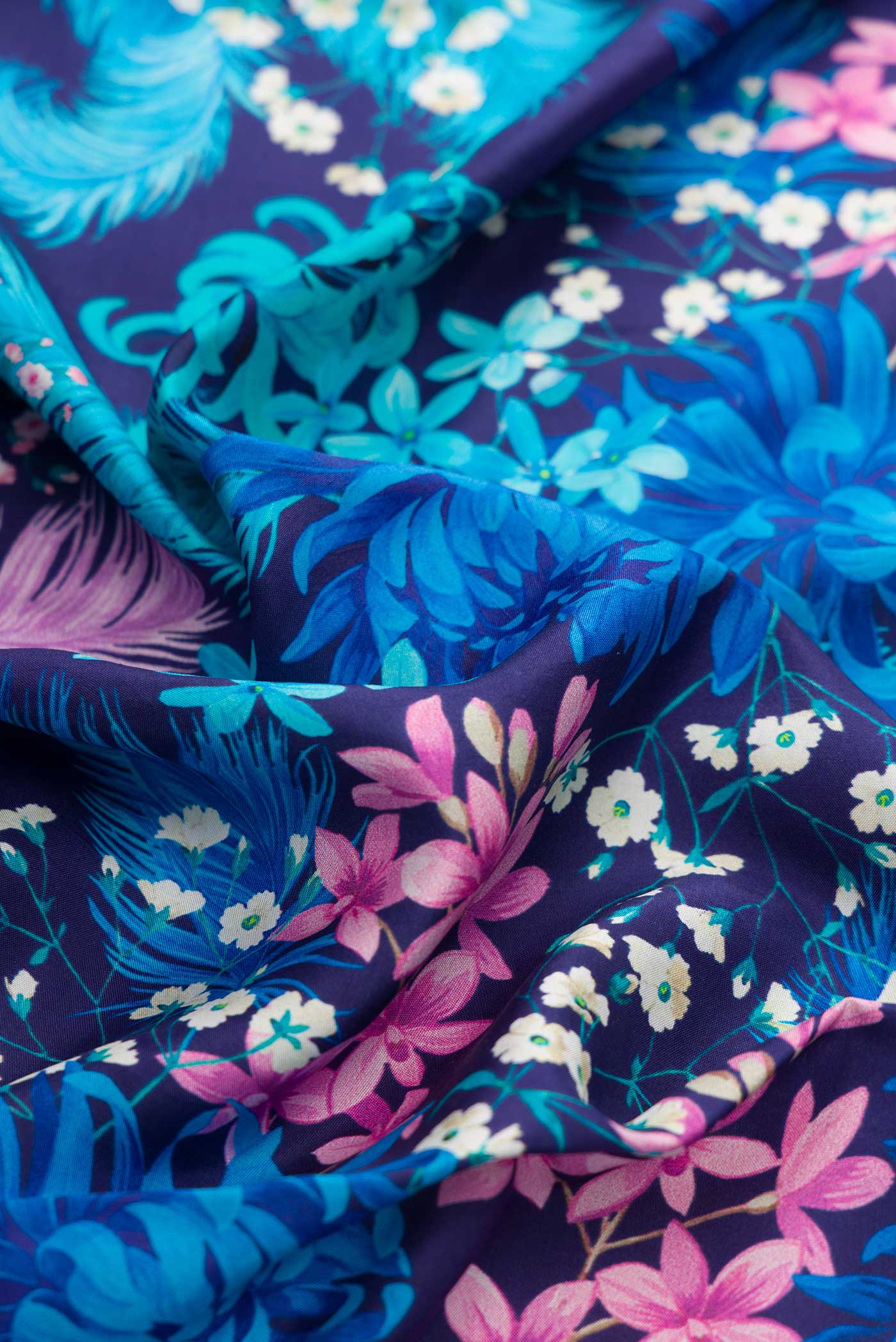 Blue Dual Tone Kanjivaram Silk Saree - Image 2