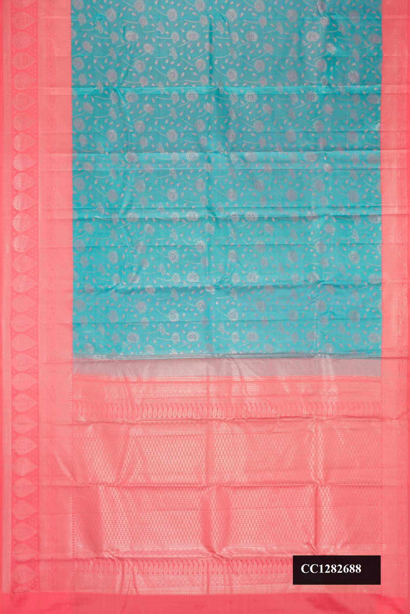 Blue Dual Tone Kanchipuram Silk Saree