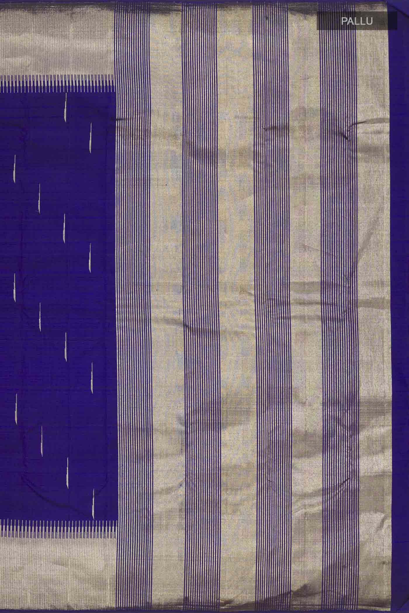 Blue Kanjivaram Silk Saree - Image 7