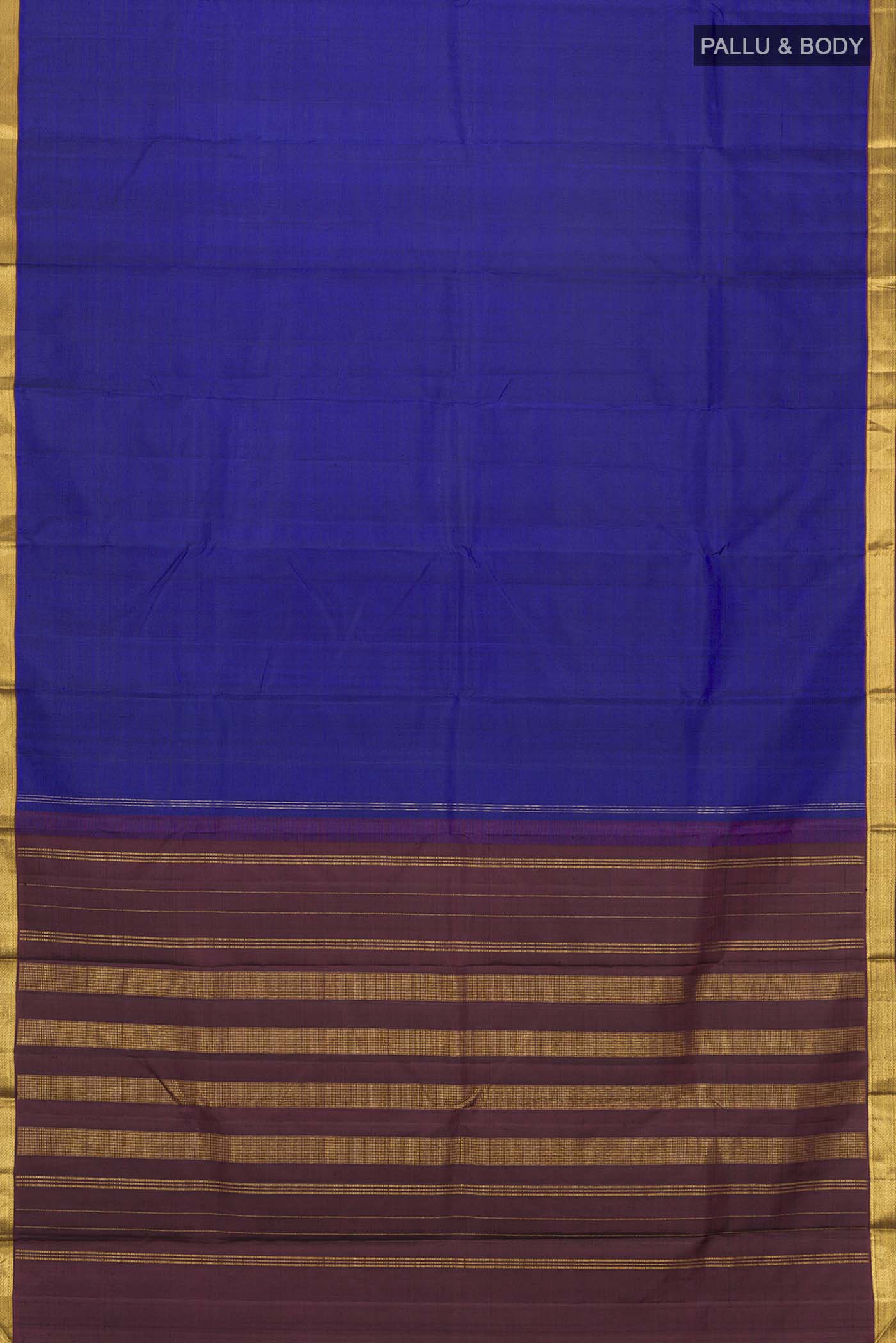 Blue Kanjivaram Silk Saree - Image 6