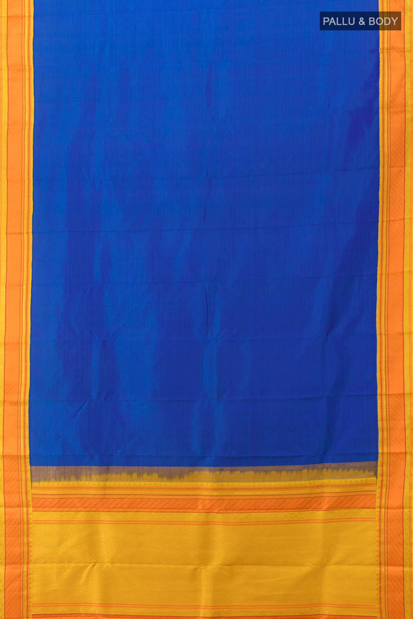Blue Kanchipuram Silk Saree - Image 5